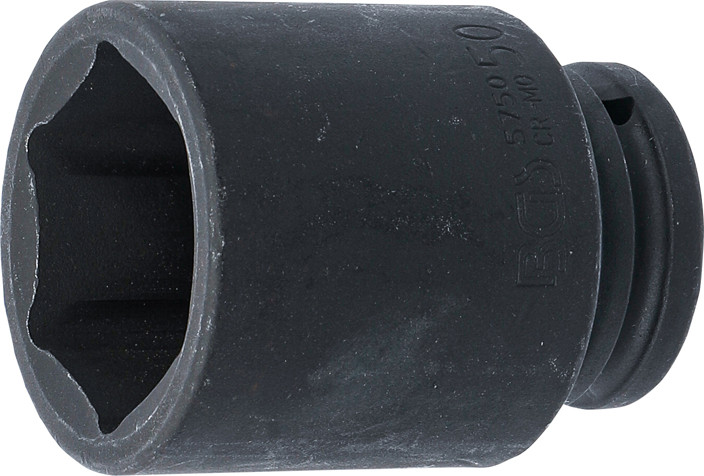 BGS Kraft-Steckschlüssel-Einsatz Sechskant, tief | Antrieb Innenvierkant 20 mm (3/4