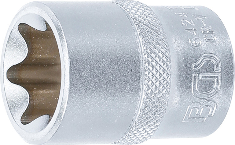 BGS Steckschlüssel-Einsatz E-Profil | Antrieb Innenvierkant 12,5 mm (1/2