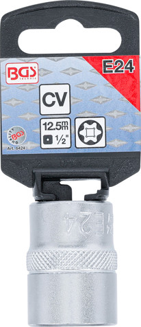 BGS Steckschlüssel-Einsatz E-Profil | Antrieb Innenvierkant 12,5 mm (1/2