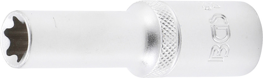 BGS Steckschlüssel-Einsatz E-Profil, tief | Antrieb Innenvierkant 12,5 mm (1/2
