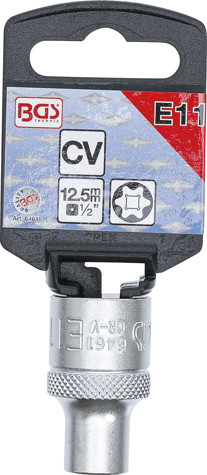 BGS Steckschlüssel-Einsatz E-Profil | Antrieb Innenvierkant 12,5 mm (1/2