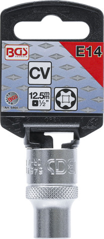 BGS Steckschlüssel-Einsatz E-Profil | Antrieb Innenvierkant 12,5 mm (1/2