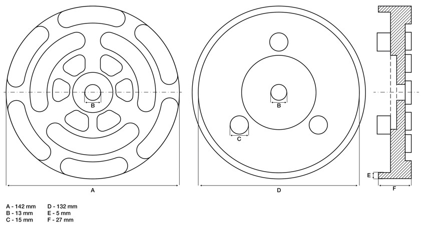 BGS Gummiteller | für Hebebühnen | Ø 140 mm
