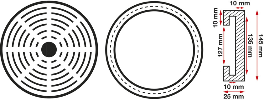 BGS Gummiteller | für Hebebühnen | Ø 150 mm