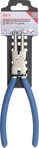 BGS Sprengringzange | abgewinkelt | für Innensprengringe | 225 mm