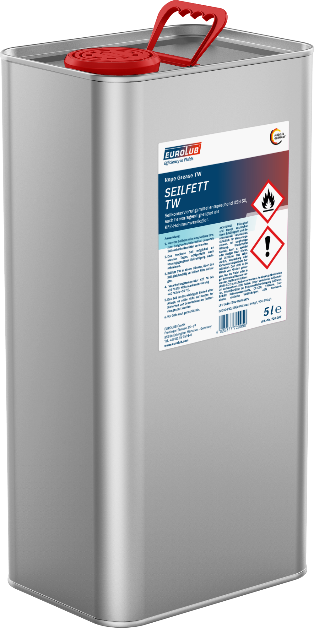 EUROLUB Hohlraum-Versiegler (Seilfett TW) 5l