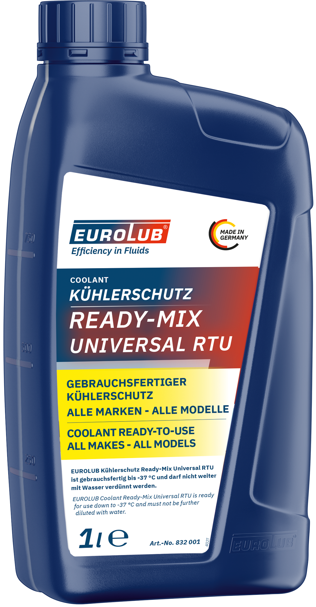 EUROLUB Kühlerschutz RTU Ready-Mix UNIVERSAL 1 Liter Flasche