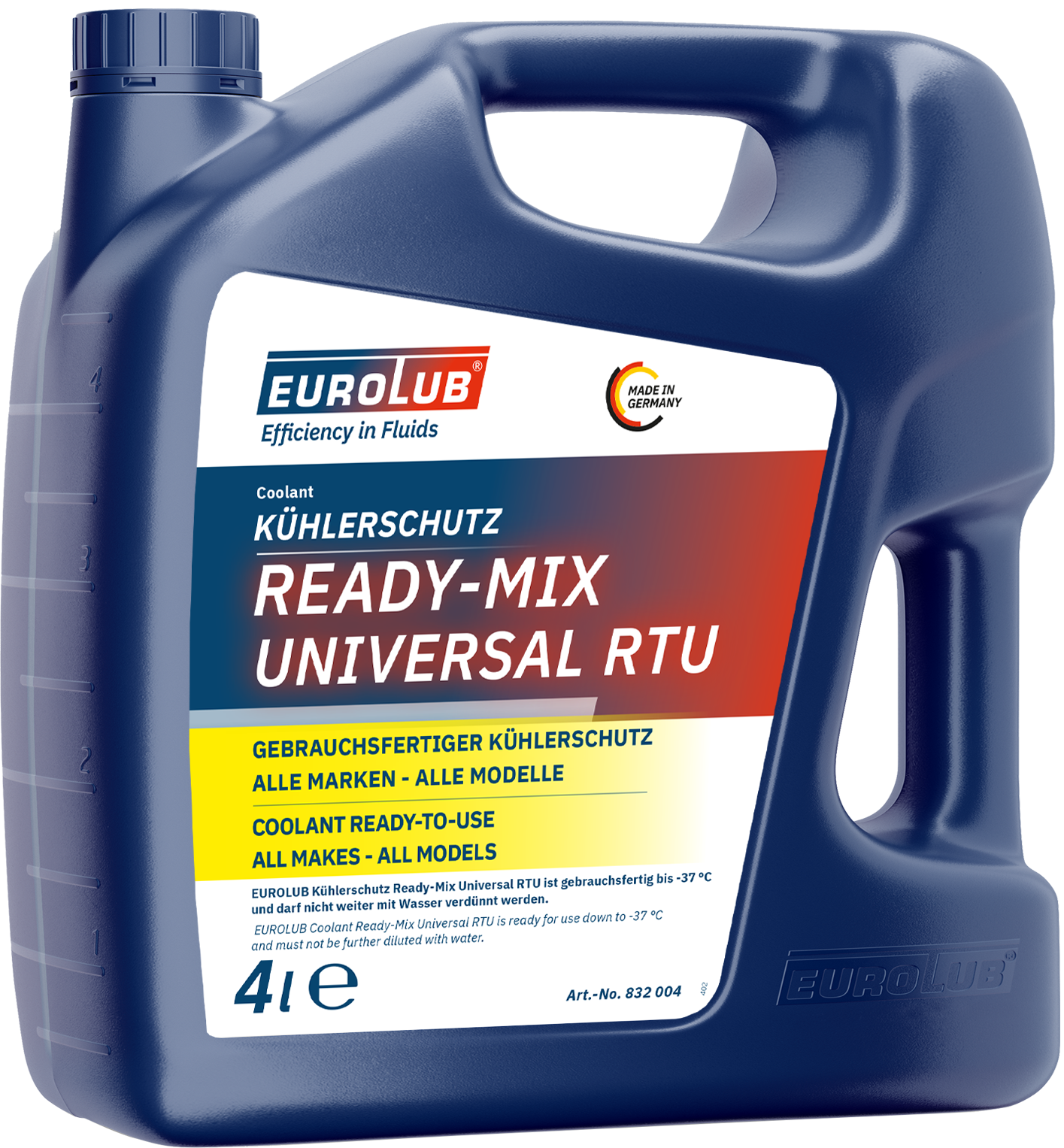 EUROLUB Kühlerschutz RTU Ready-Mix UNIVERSAL 4 Liter Kanister