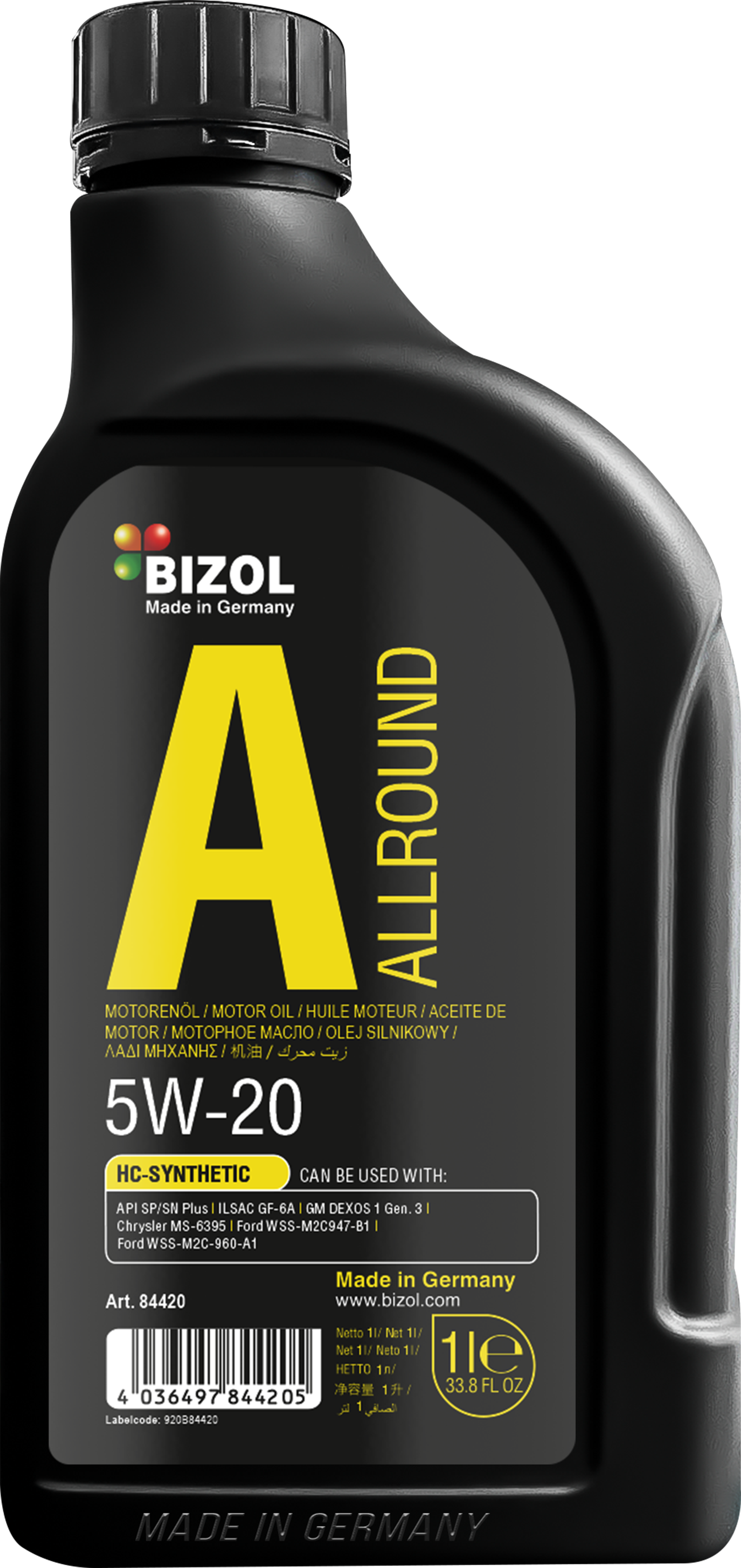 BIZOL Allround Motoröl 5W-20 - 1 Liter