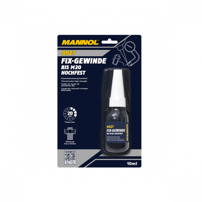 Mannol 9927 Fix-Gewinde hochfest 10ml Flasche