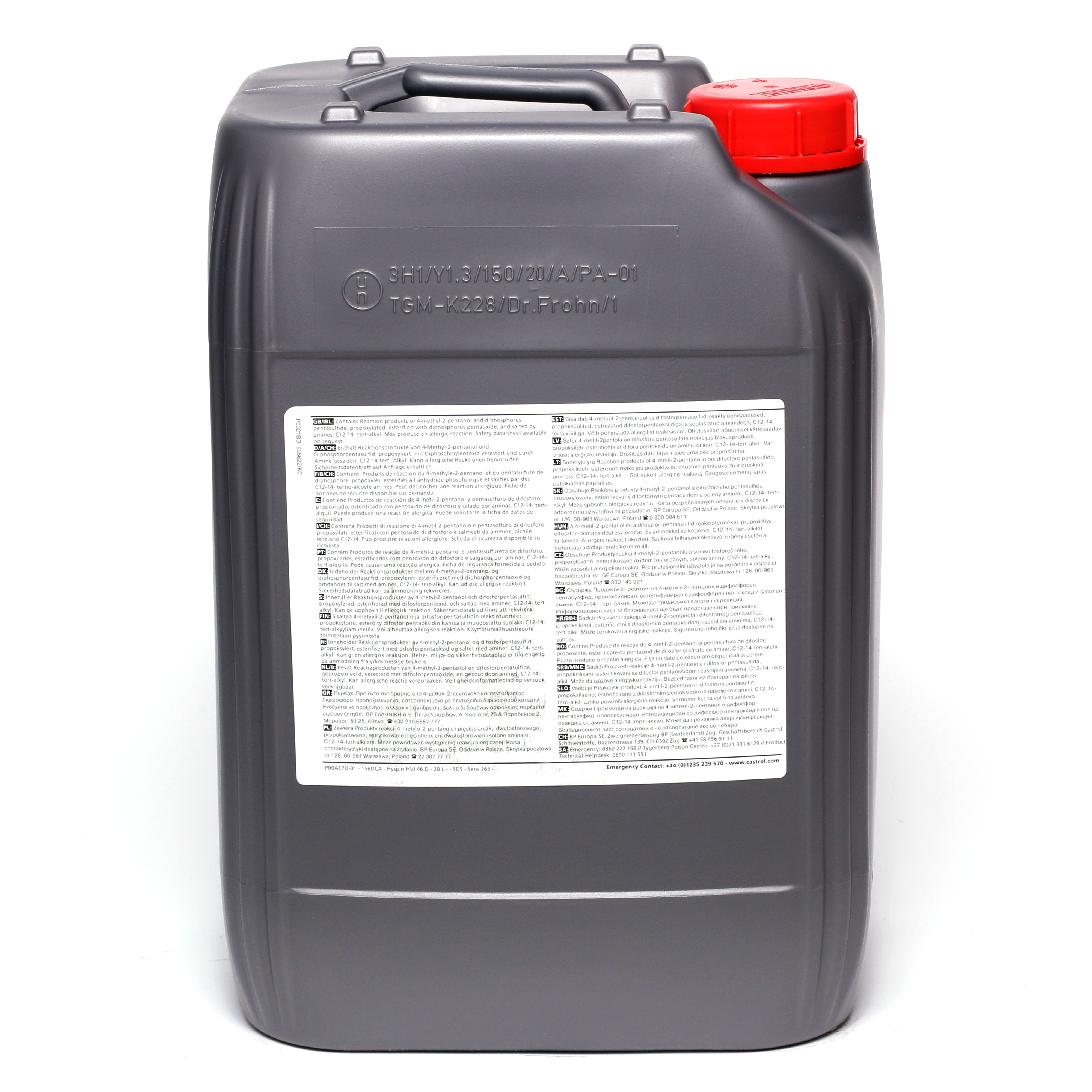 Castrol Hyspin HVI 46 D 20l Kanister