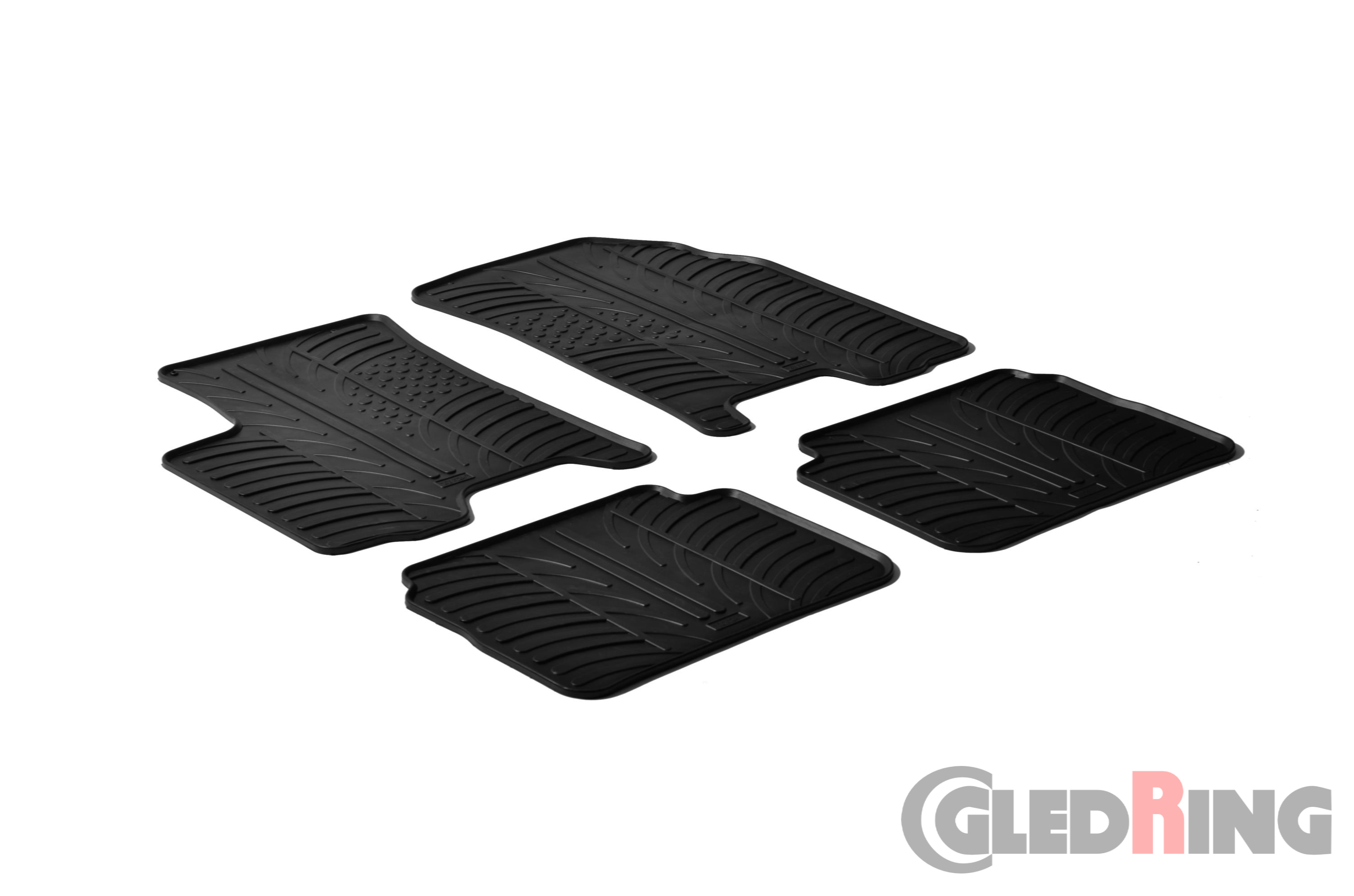 Original Gledring Passform Fußmatten Gummimatten 4 Tlg. - CHERVOLET Aveo 2006 -2011