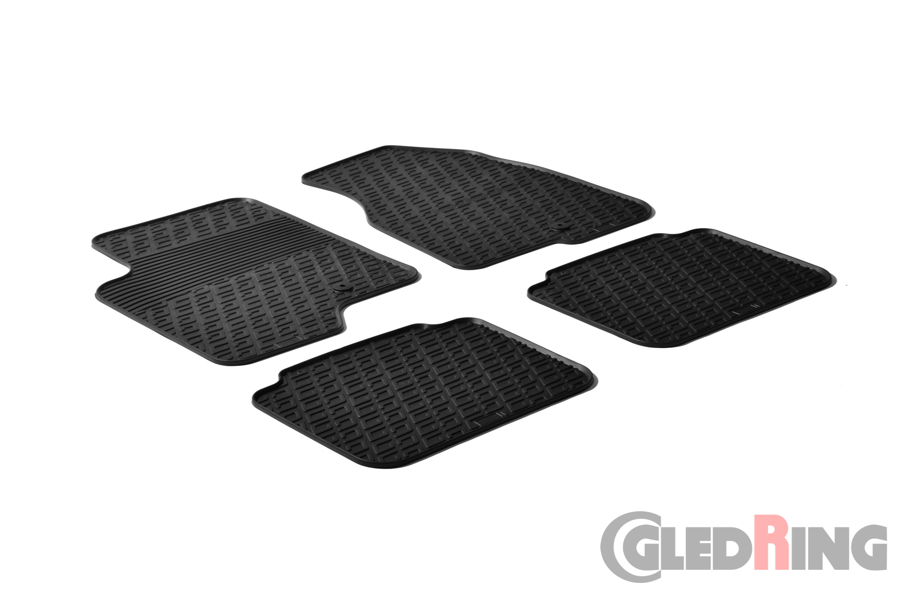 Original Gledring Passform Fußmatten Gummimatten 4 Tlg.+Fixing - CHERVOLET Captiva 2006-2011 / FL 2012->