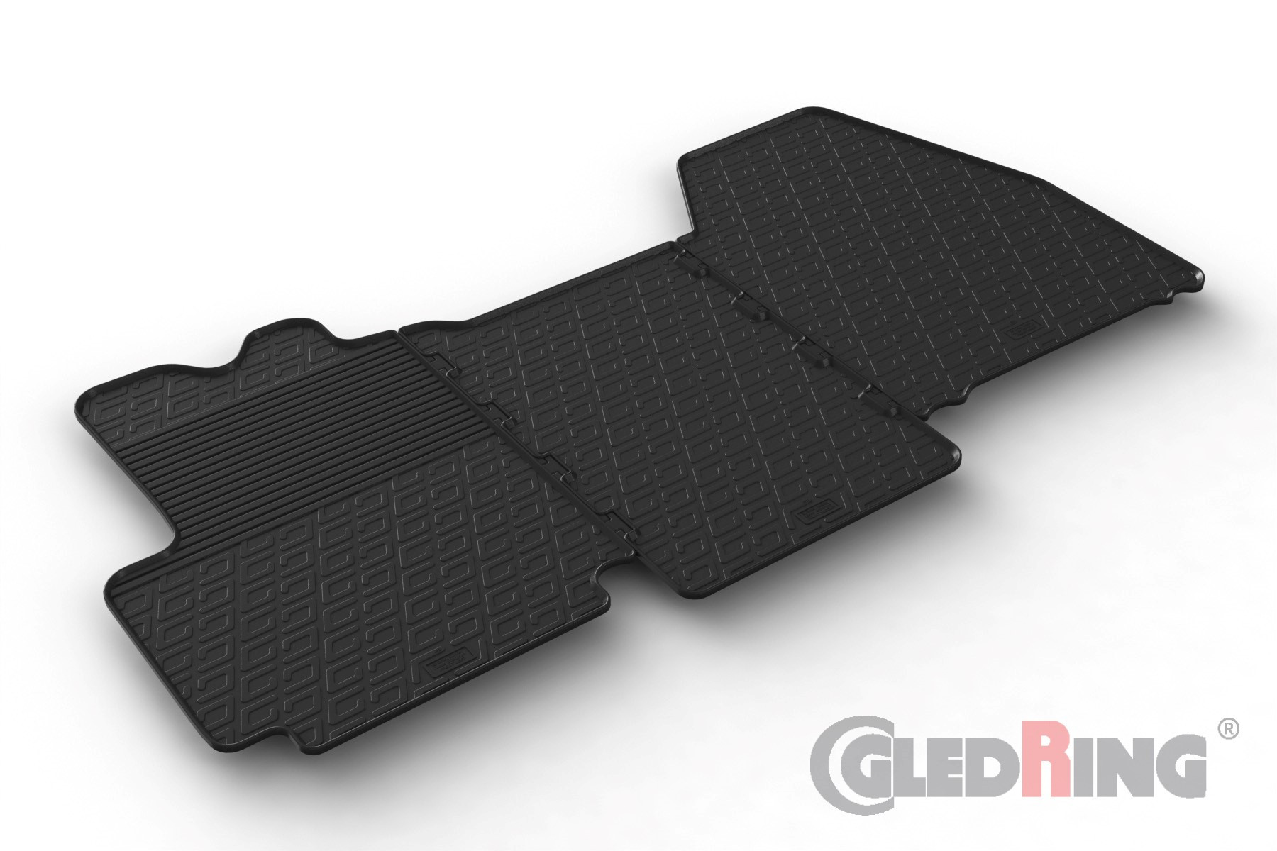 Original Gledring Passform Fußmatten Gummimatten 3 Tlg. - CITROEN Jumper 06-13/2014-> / modif. 2016 (Nur für Cargo)