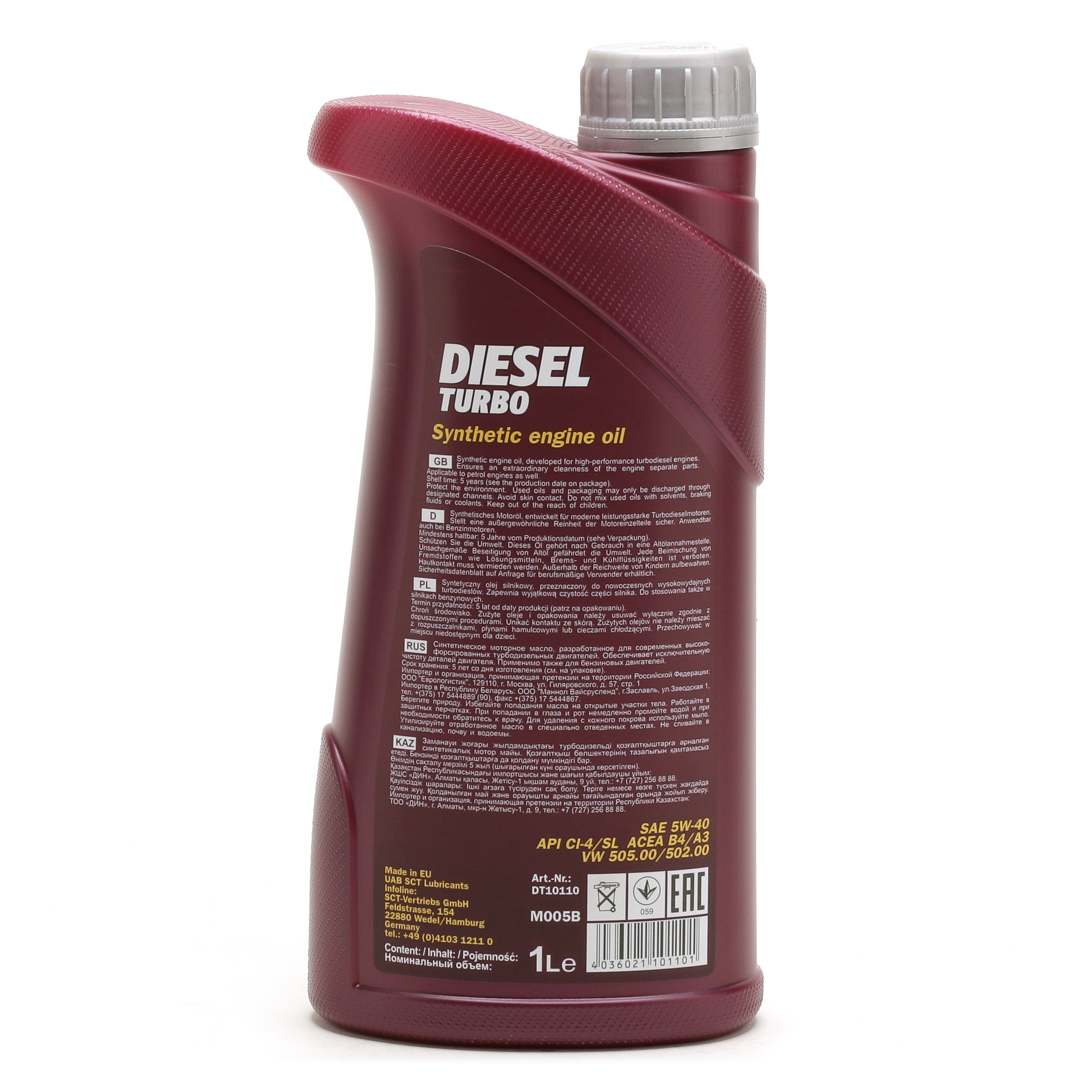 Mannol 7904 Diesel Turbo 5W-40 synthetisches Motoröl 1l Flasche
