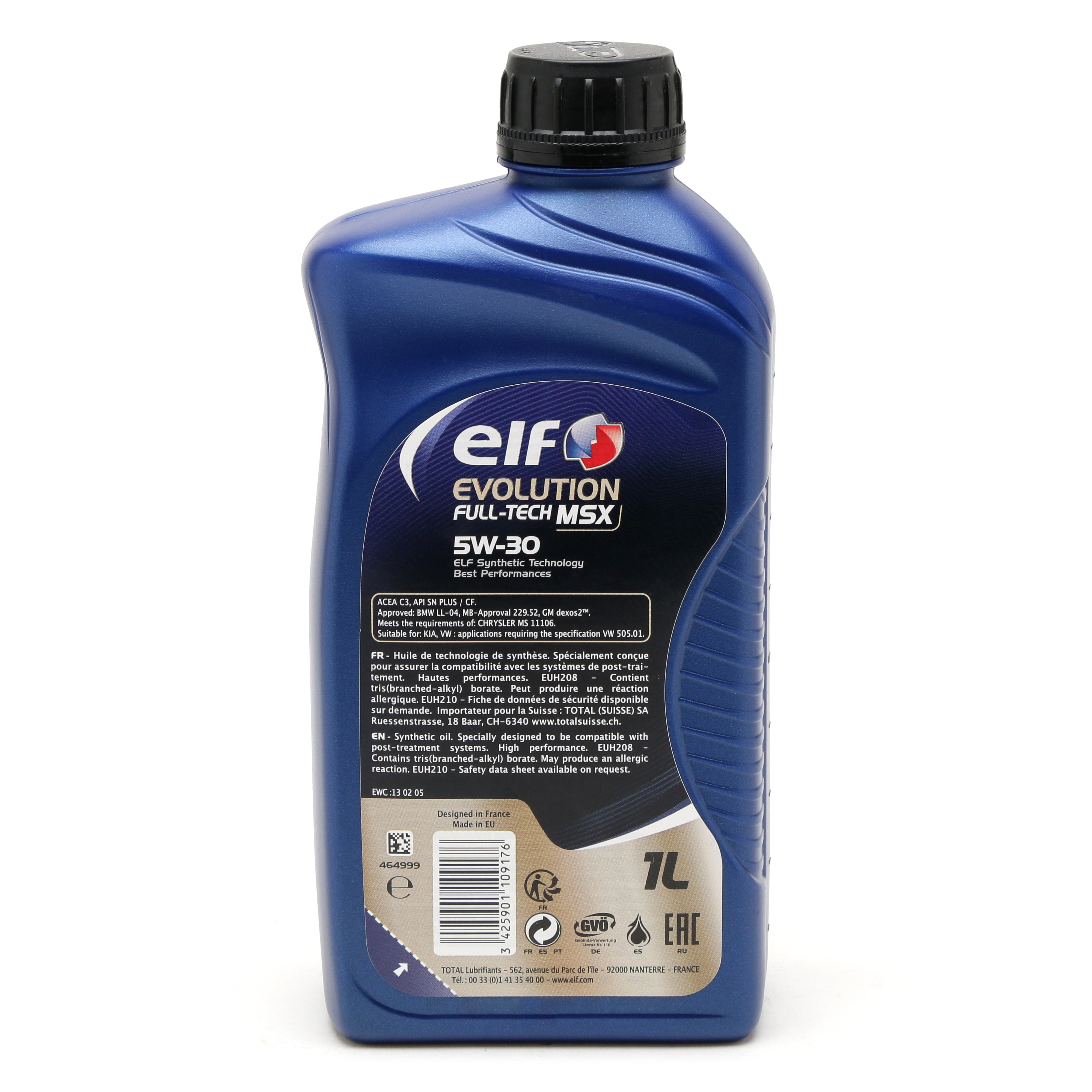 Elf Evolution Full-Tech MSX 5W-30 Motoröl 1l