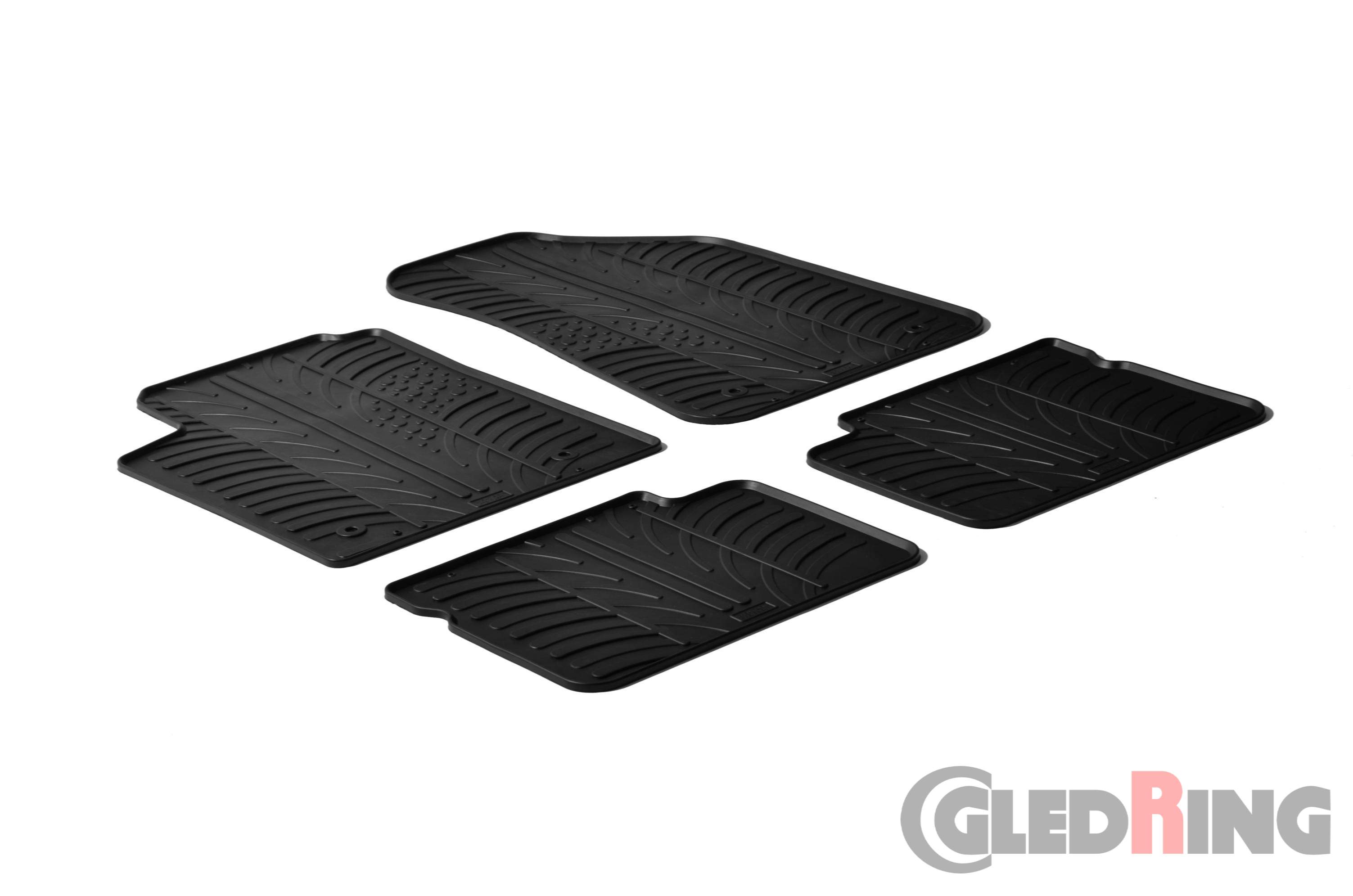 Original Gledring Passform Fußmatten Gummimatten 4 Tlg. - FIAT Bravo 2007->