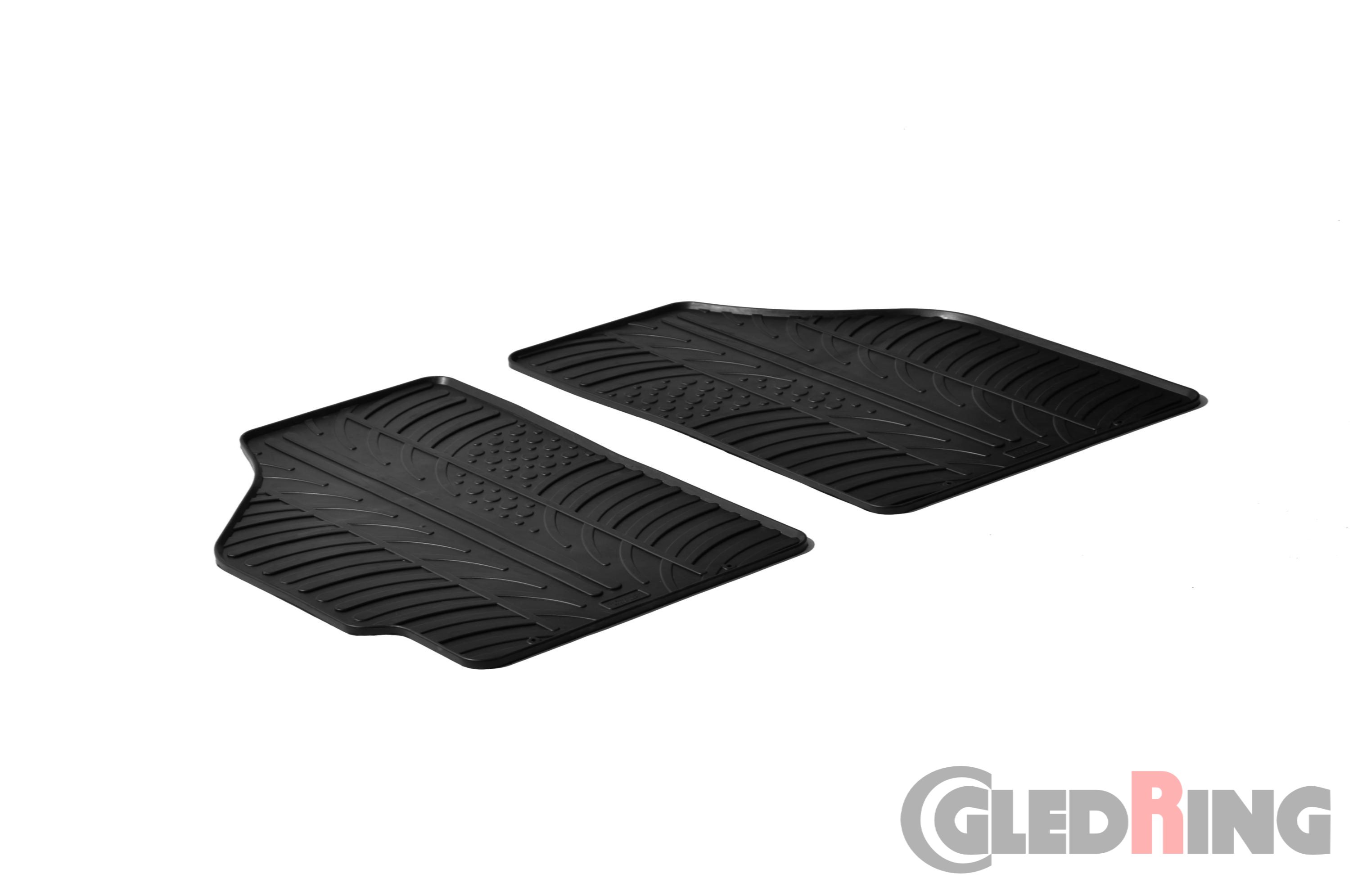 Original Gledring Passform Fußmatten Gummimatten 2 Tlg. - FIAT Punto II 1999-> / mod. 2003-2005 (Cargo)