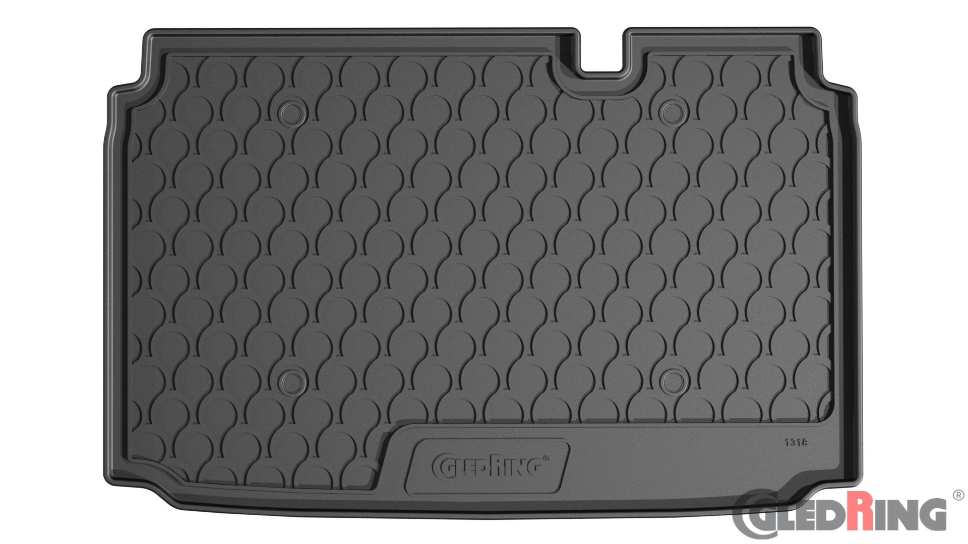 Original Gledring Premium Gummi Kofferraummatte - FORD Eco Sport (Für alle variablen Böden - 3 Positionen) 2017->