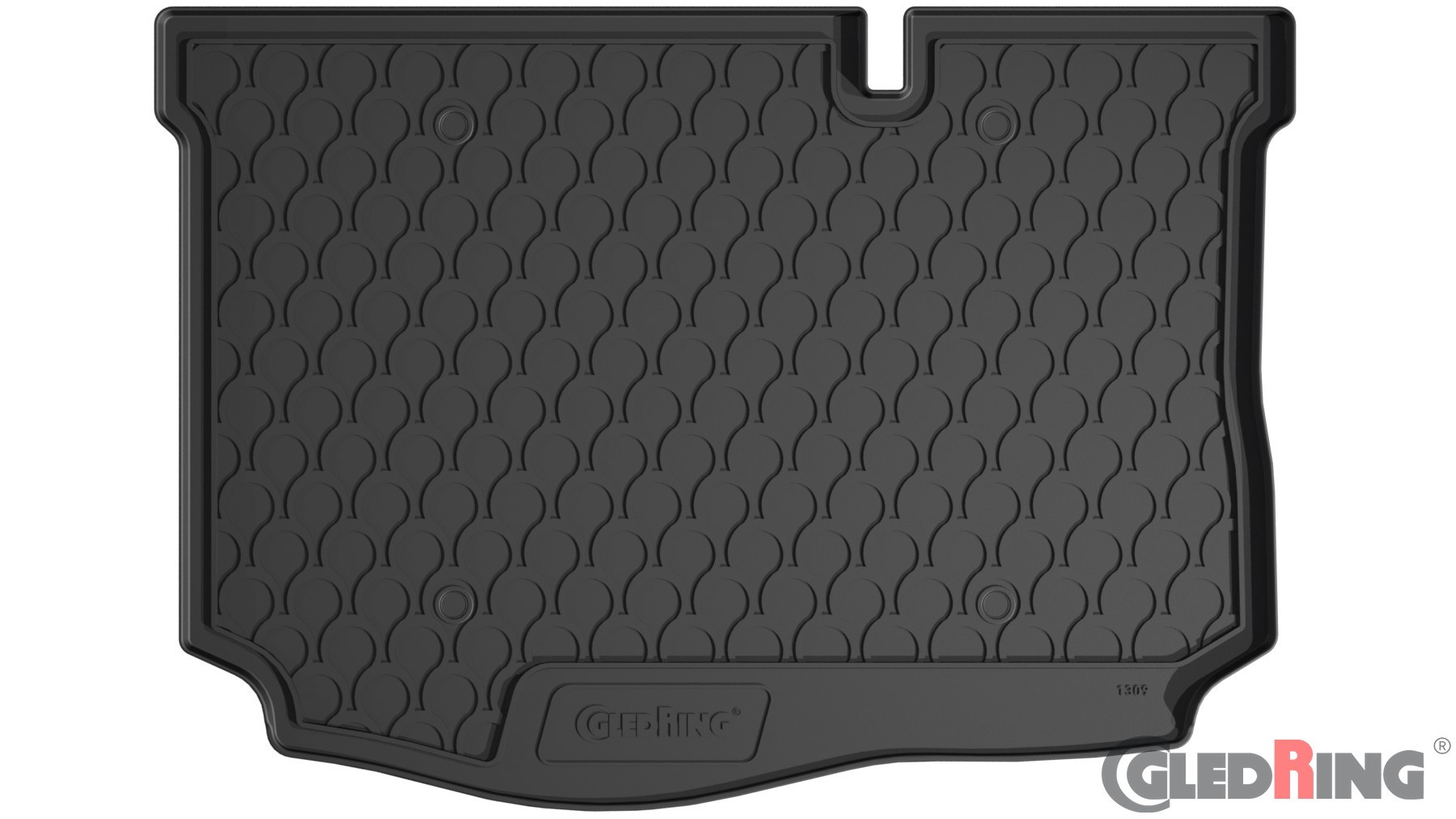 Original Gledring Premium Gummi Kofferraummatte - FORD Fiesta (5-türig, Unterer Boden) 08.2017->