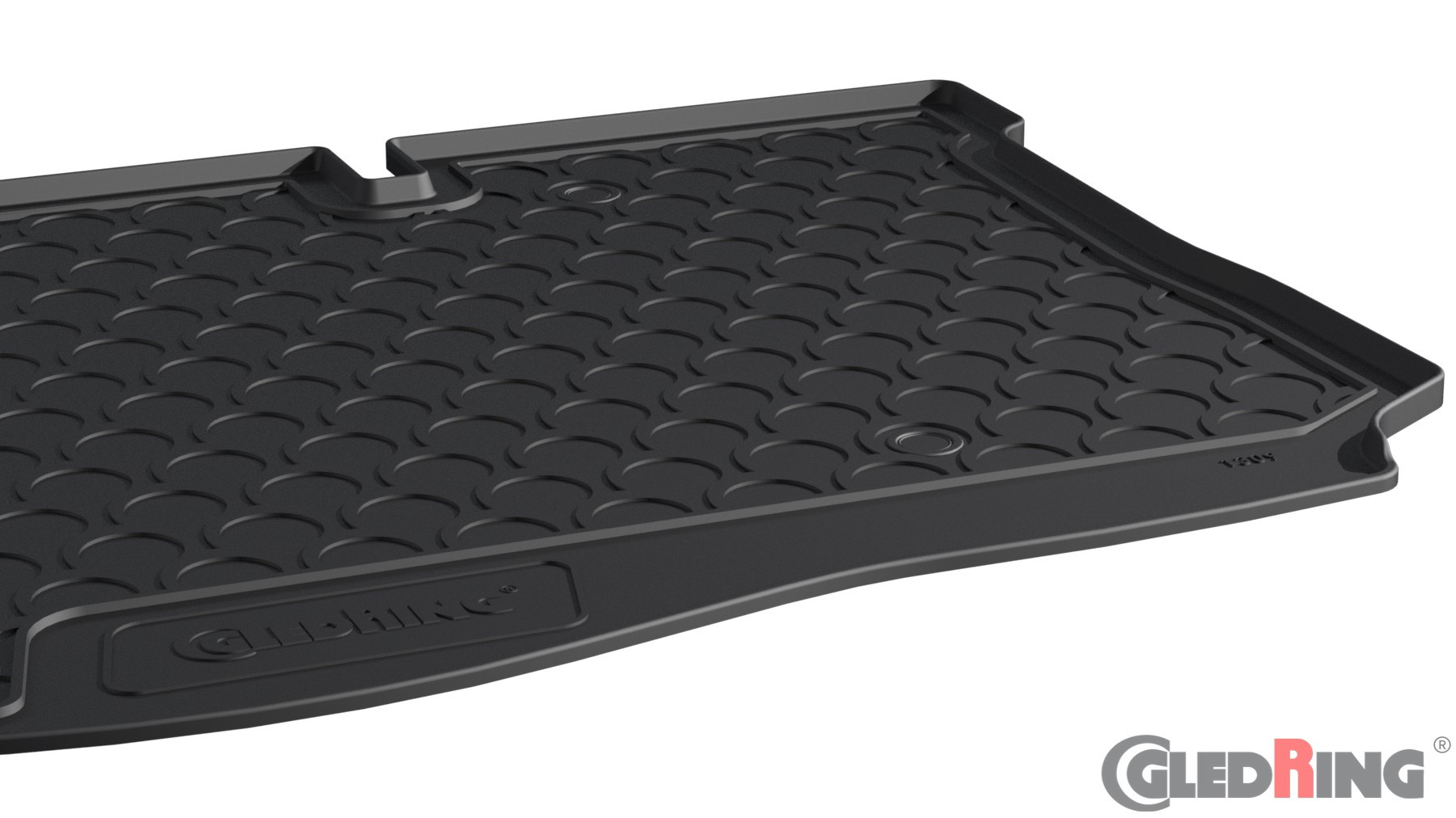 Original Gledring Premium Gummi Kofferraummatte - FORD Fiesta (5-türig, Unterer Boden) 08.2017->