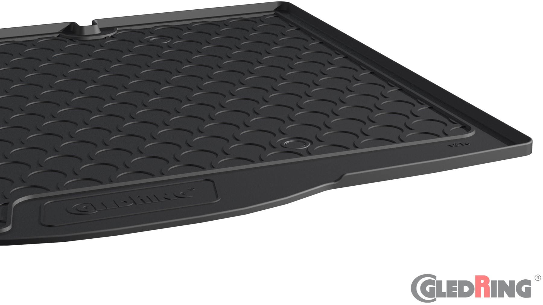 Original Gledring Premium Gummi Kofferraummatte - FORD Focus HB (Unterer Boden mit schmalem Ersatzrad) 2018->