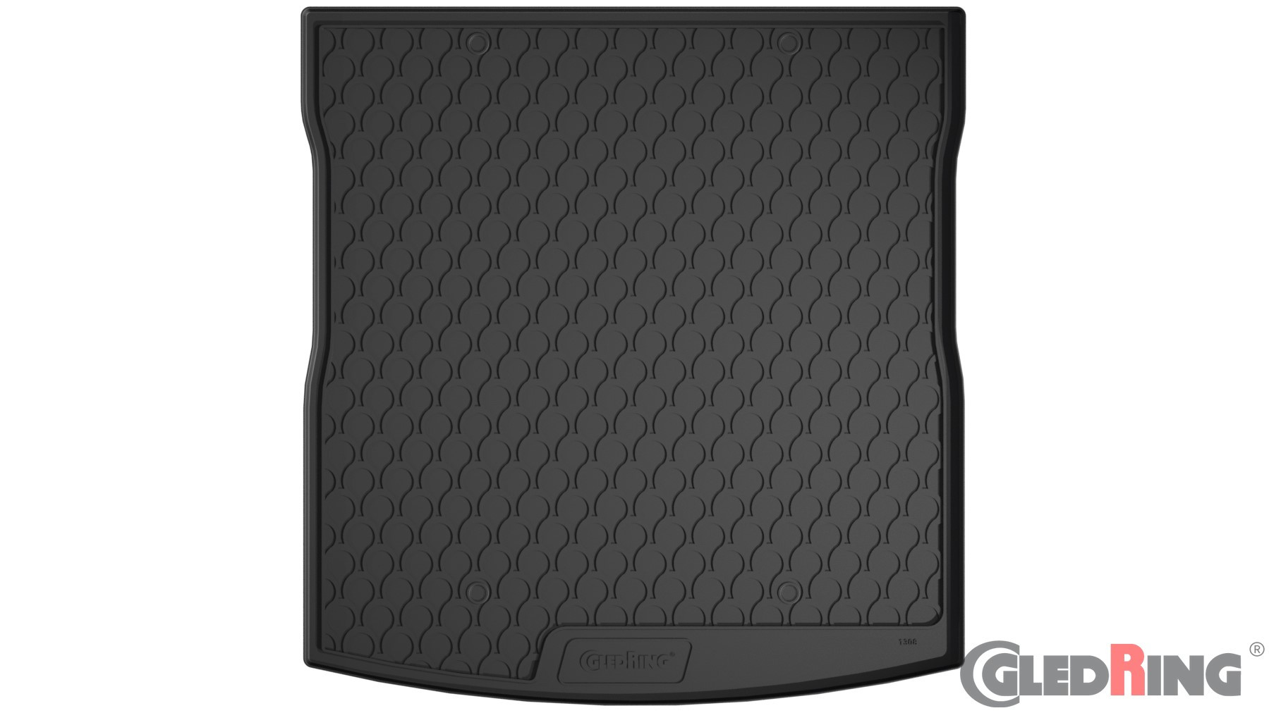 Original Gledring Premium Gummi Kofferraummatte - FORD S-Max (5 Sitze) 06.2015->