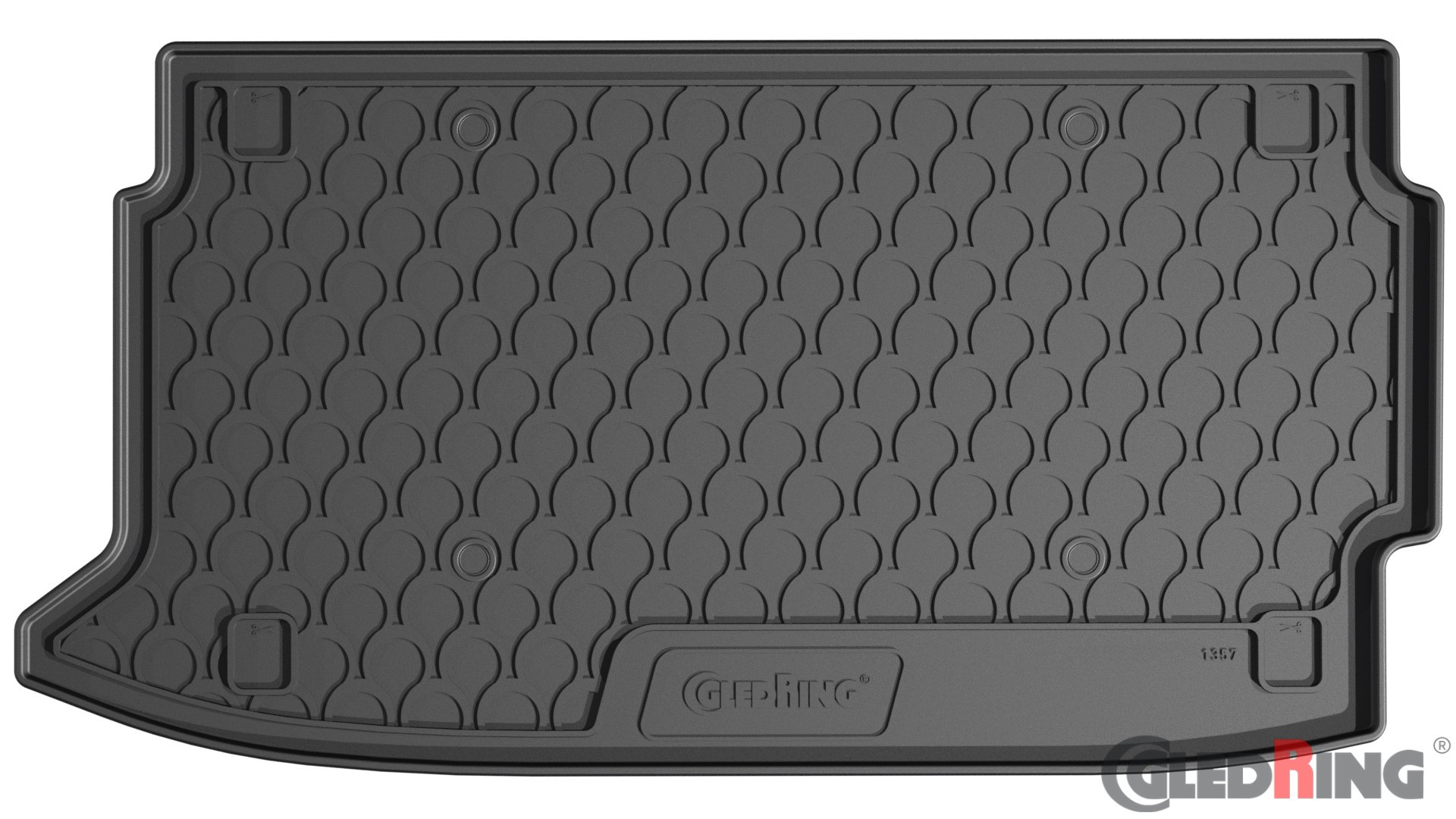 Original Gledring Premium Gummi Kofferraummatte - HYUNDAI i20 (Oberer variabler Boden) 2020->