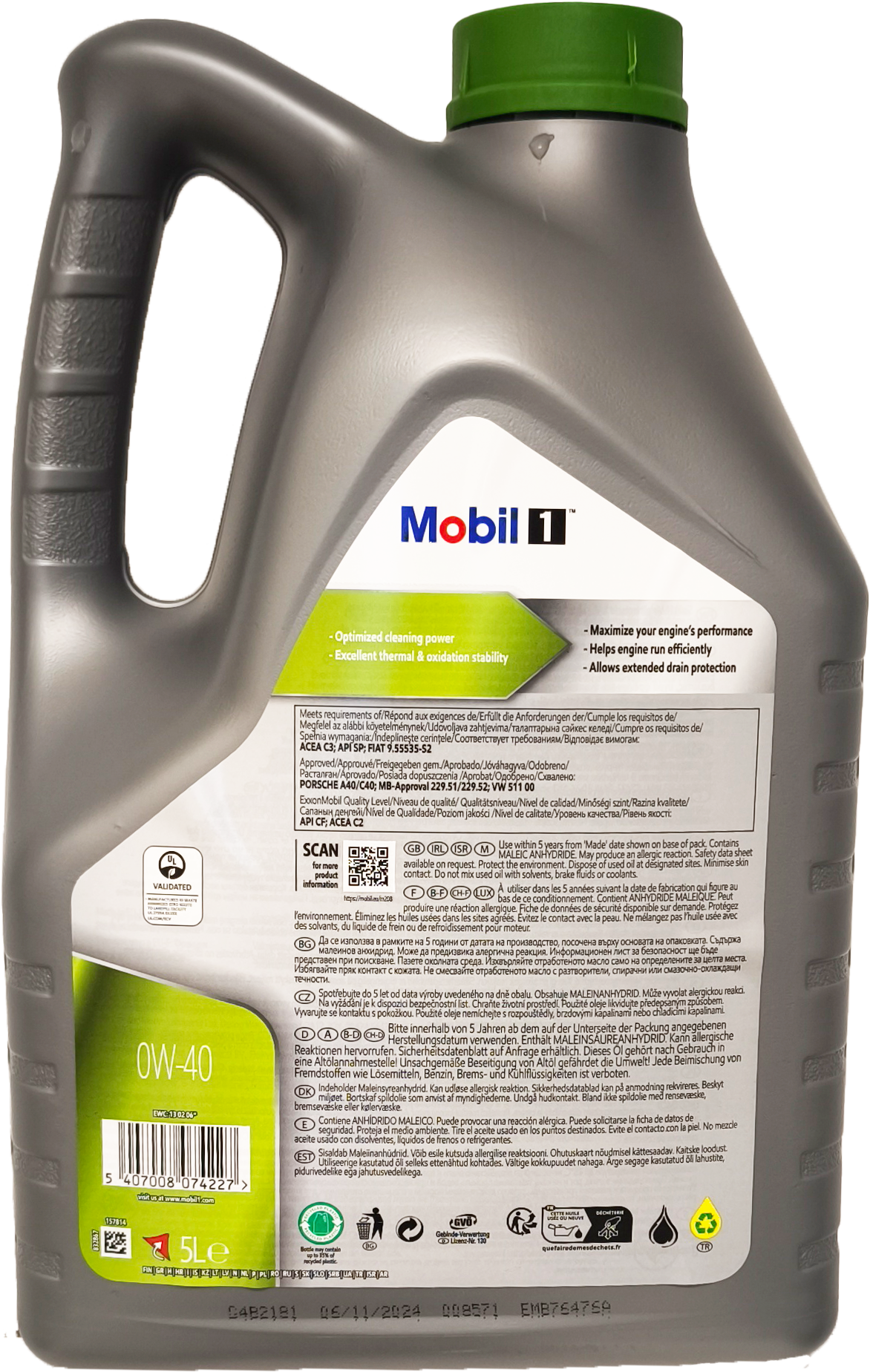 Mobil 1 ESP x4 0W-40 Motoröl 5l