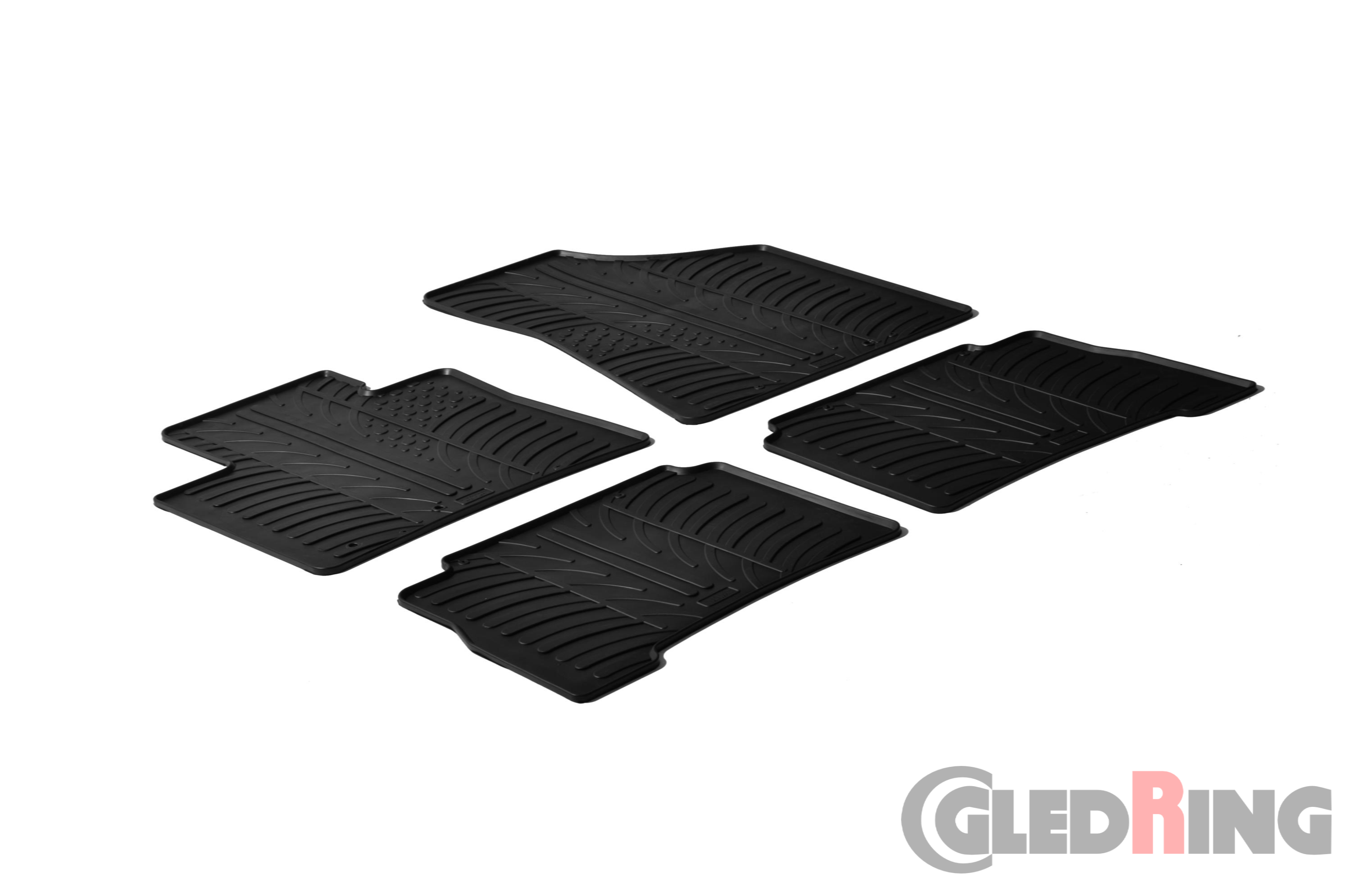 Original Gledring Passform Fußmatten Gummimatten 4 Tlg. - Kia Sorento 2009-02.2015