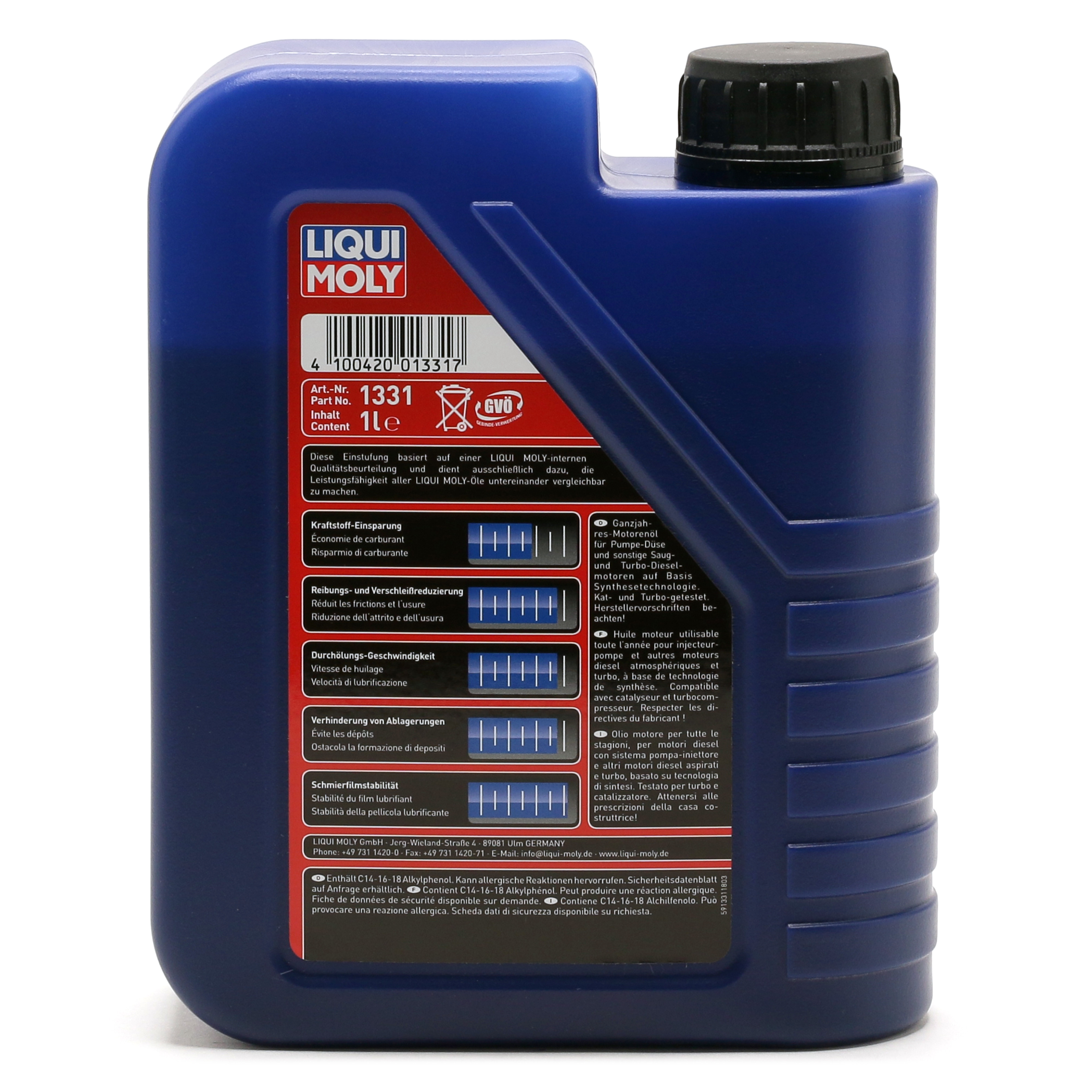 Liqui Moly 1331 Diesel High Tech 5W-40 Motoröl 1l