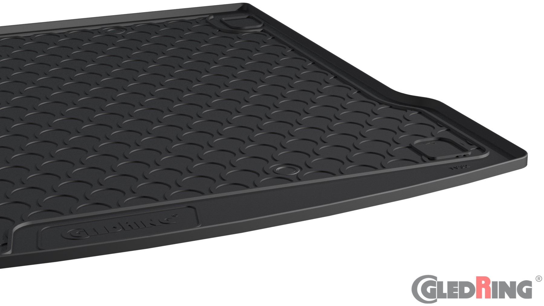 Original Gledring Premium Gummi Kofferraummatte - LAND ROVER RANGE ROVER VELAR (mit Notrad) 2017->