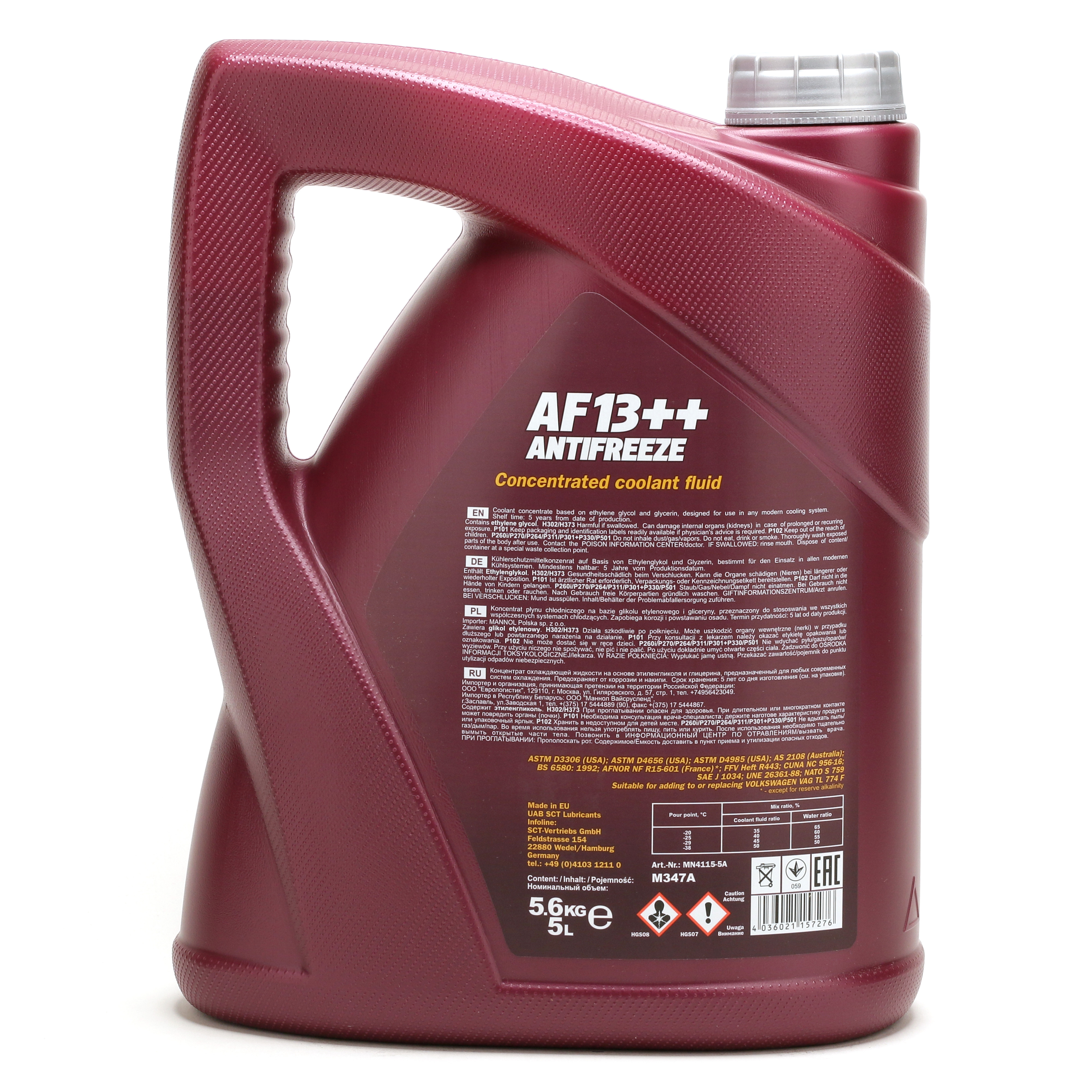 Mannol 4115 AF13++ Kühlerfrostschutz Konzentrat 5l Kanister