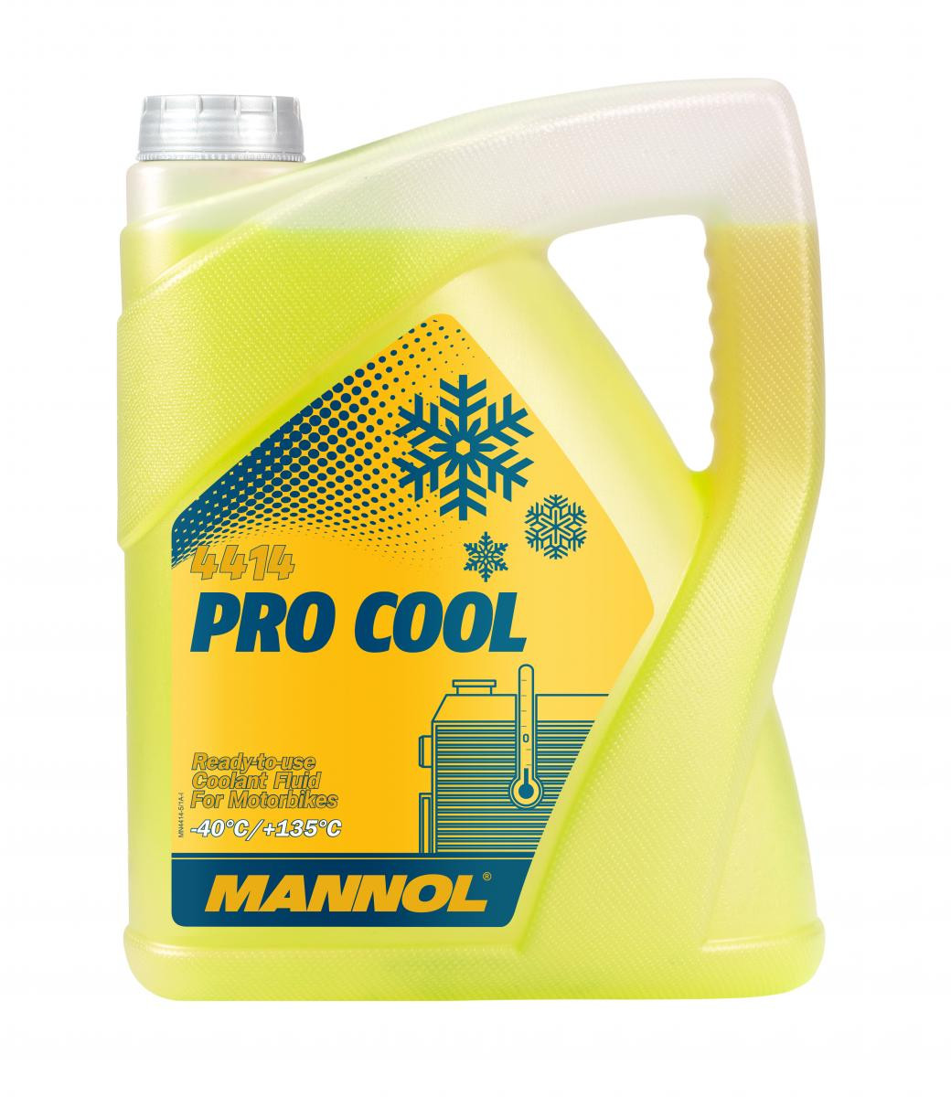 Mannol 4414 Pro Cool Kühlerfrostschutz Fertigmischung -40° für Motorräder 5l Kanister