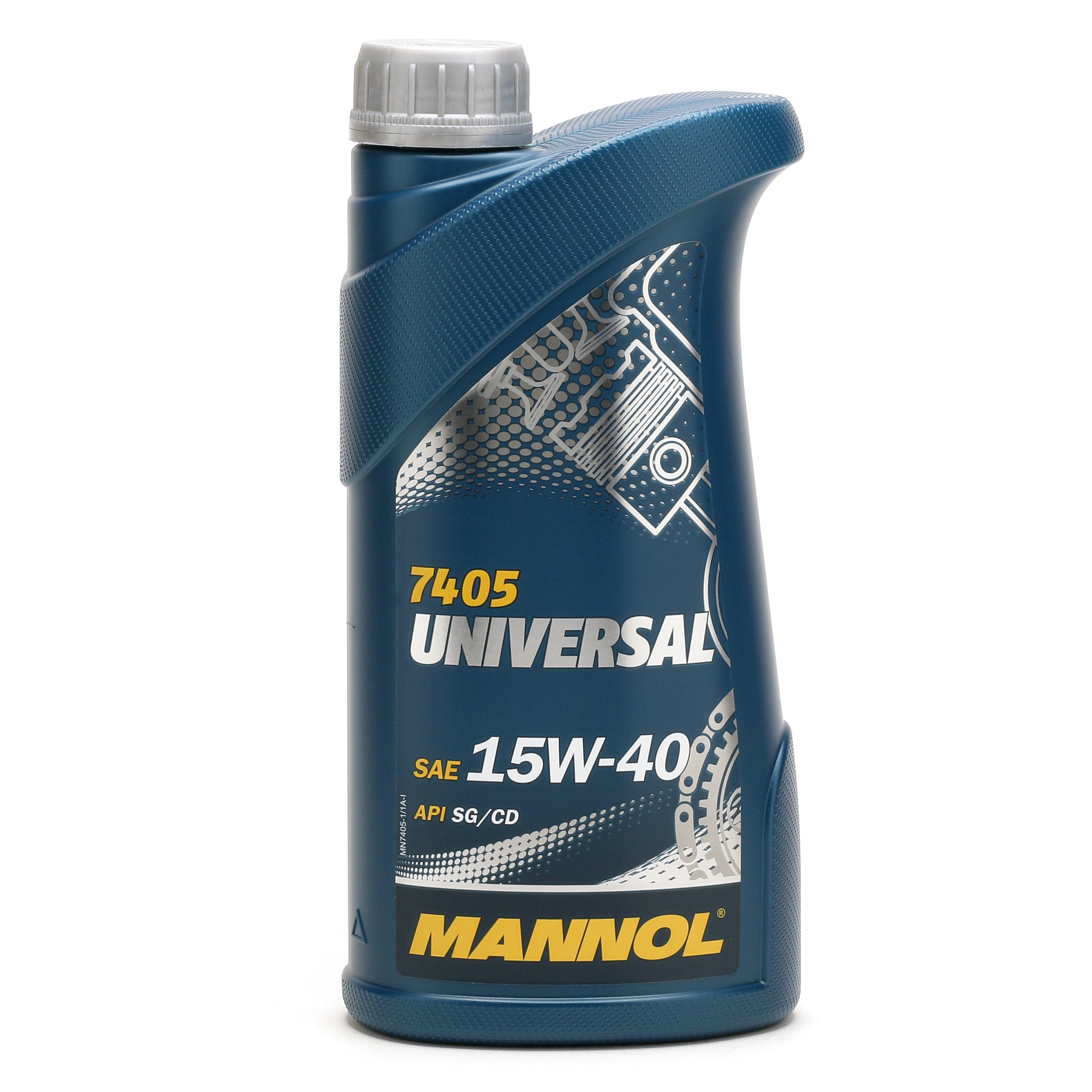Mannol 7405 Universal 15W-40 mineralisches Motoröl 1l Flasche