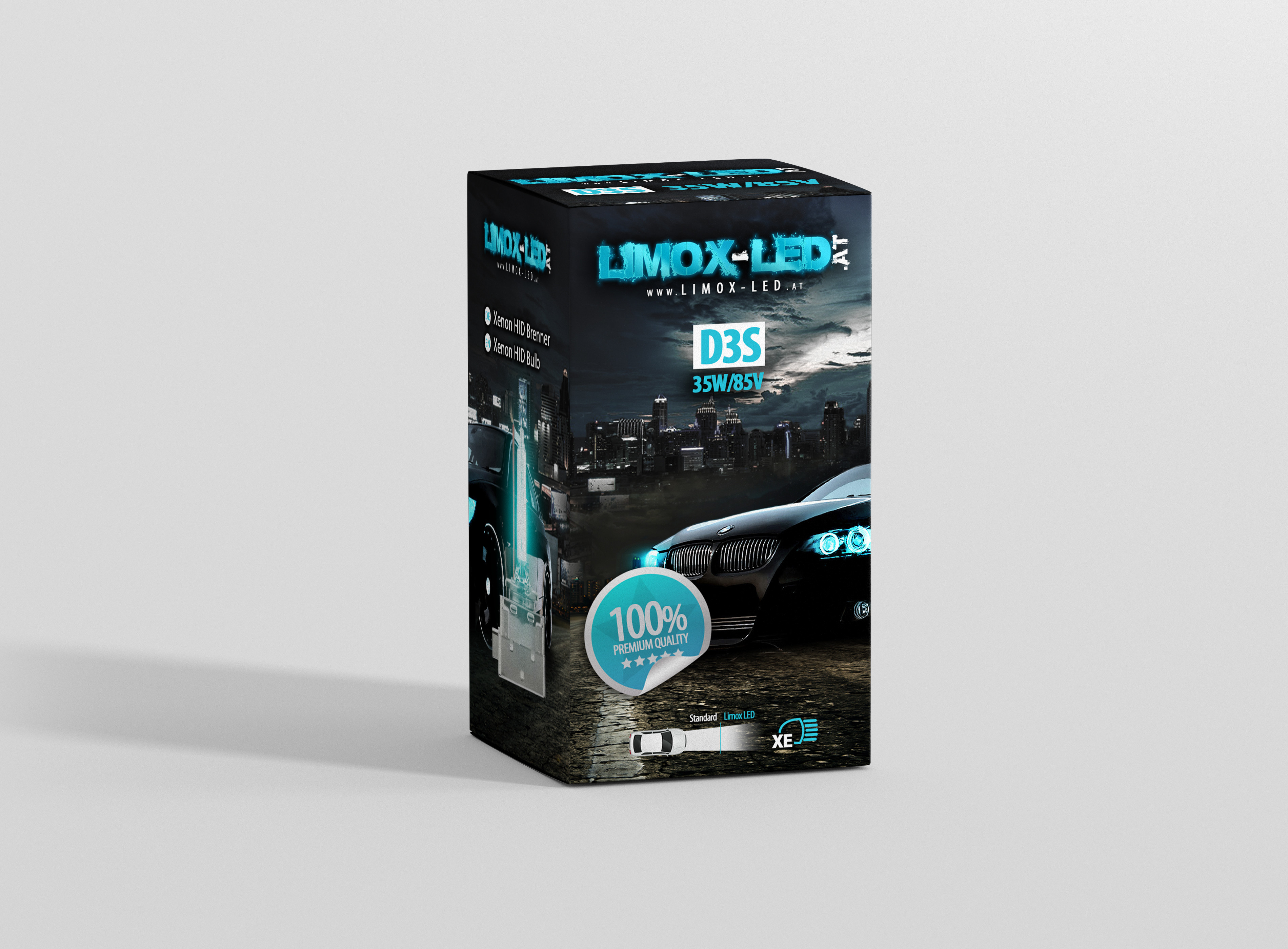 Premium Xenon Brenner HID Lampen D3S 6000K Kelvin Super White