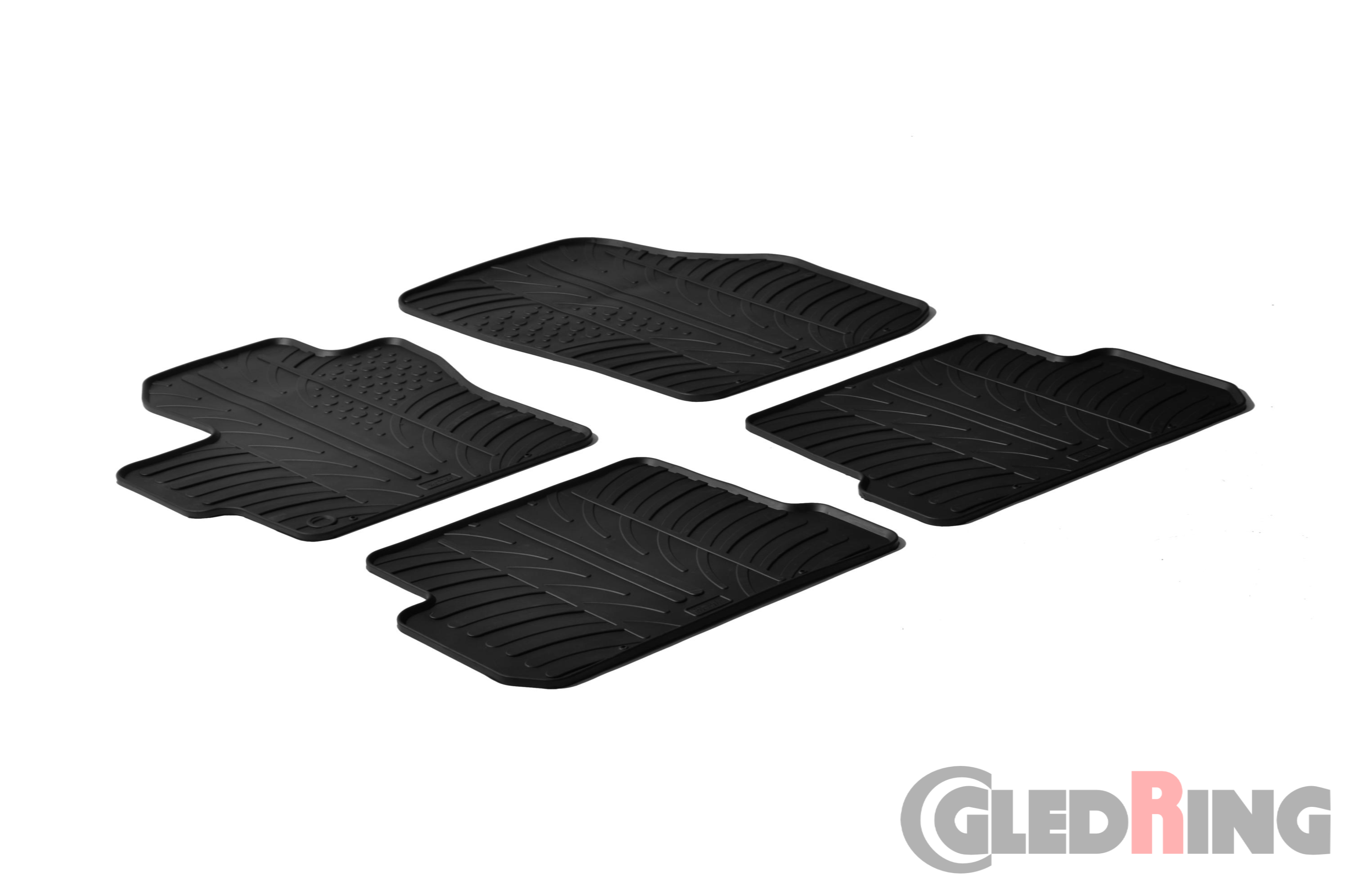 Original Gledring Passform Fußmatten Gummimatten 4 Tlg. - MAZDA 3 2004 -2008