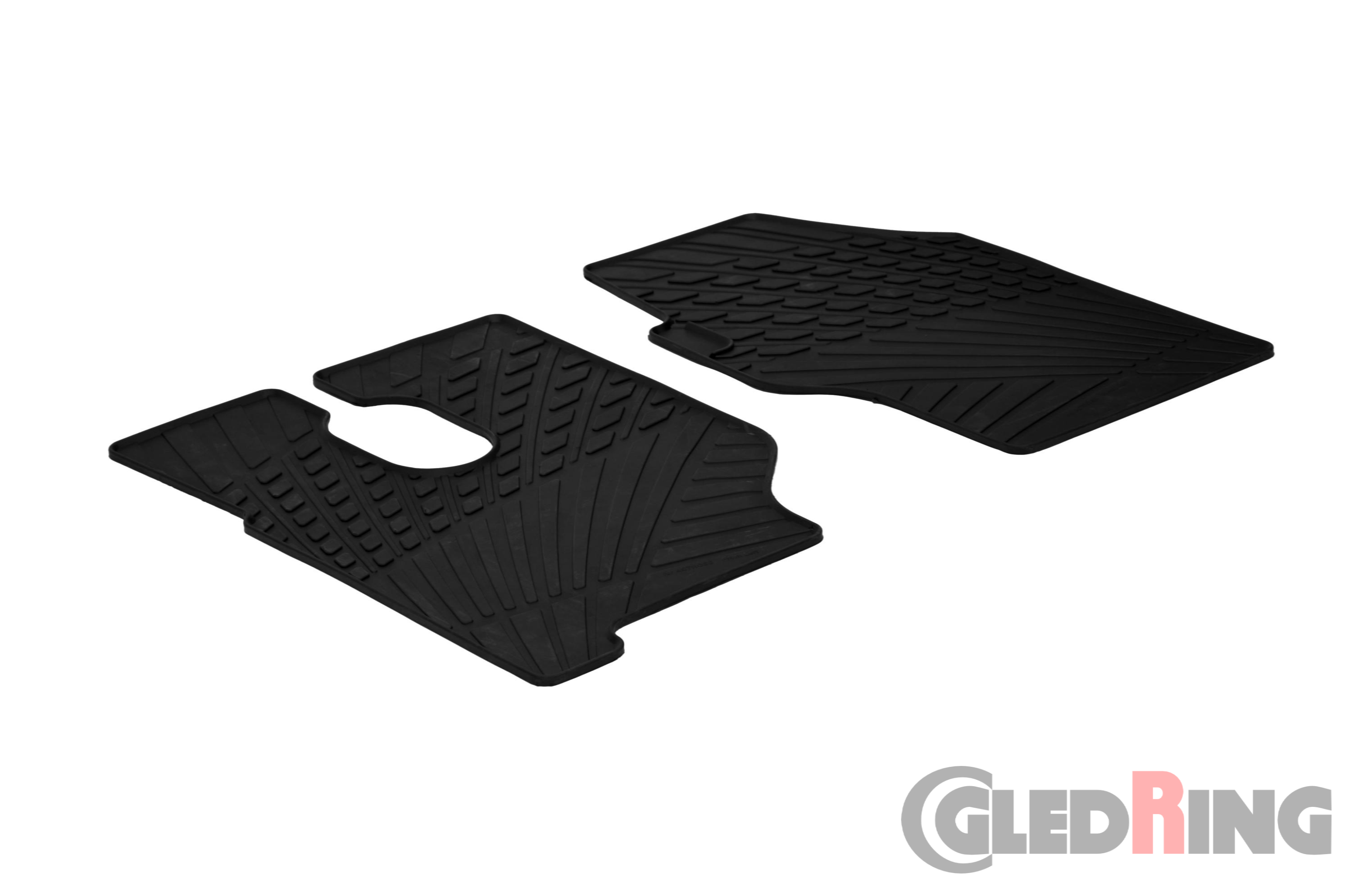 Original Gledring Passform Fußmatten Gummimatten 2 Tlg. - Mercedes-Benz Actros 2003-10/2011