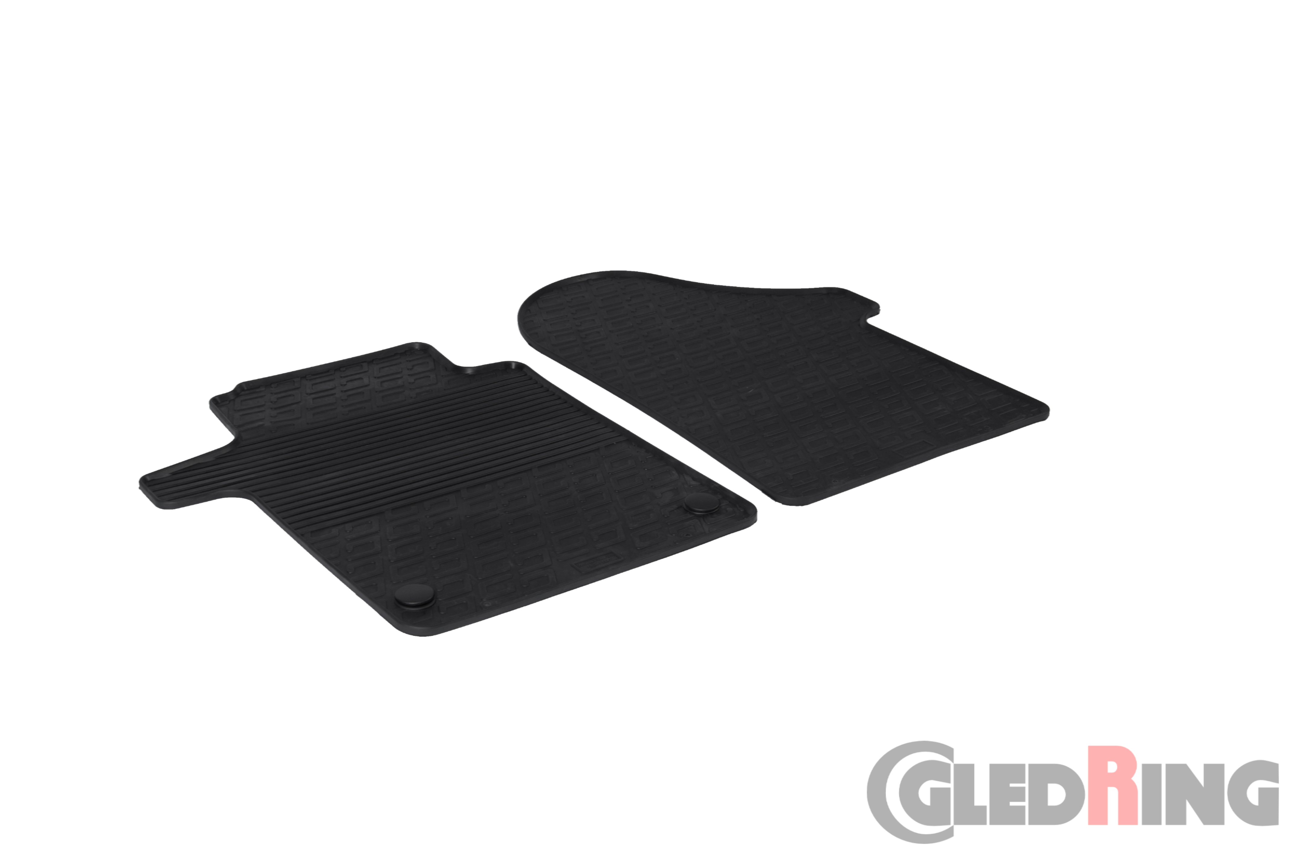 Original Gledring Passform Fußmatten Gummimatten 2 Tlg.-Fixing - MERCEDES-BENZ Transporter und LKW V Klasse 2014-> / FL 2019-> (Automatik)