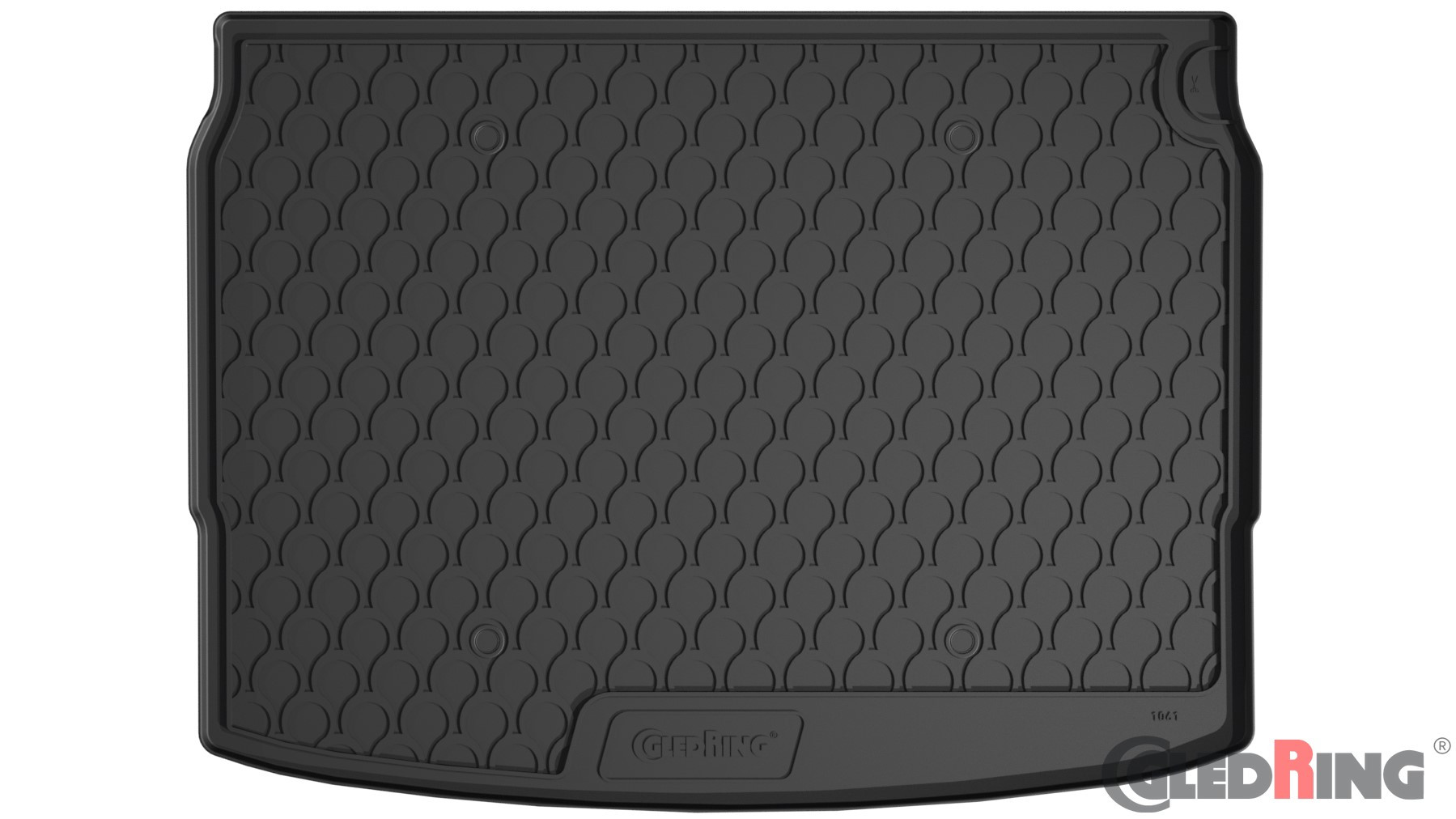 Original Gledring Premium Gummi Kofferraummatte - NISSAN QASHQAI (Oberer variabler Boden) 2014-2021