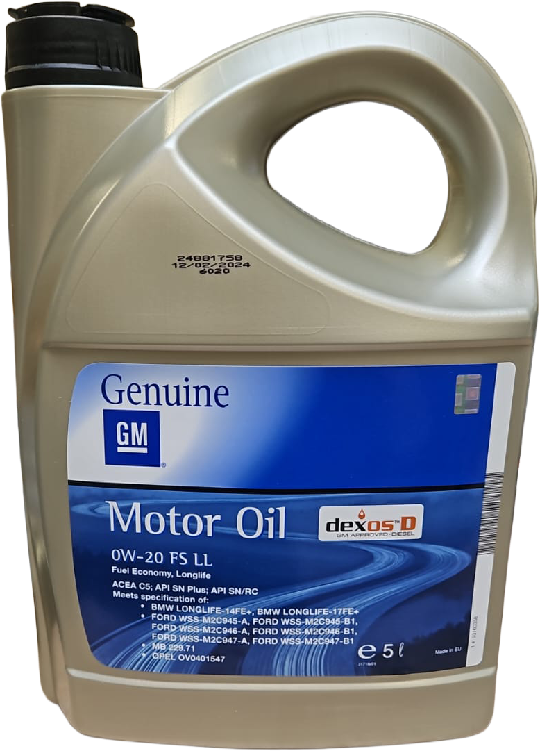 Original GM Opel 0W-20 Fuel Economy Longlife C5 Motoröl 5l