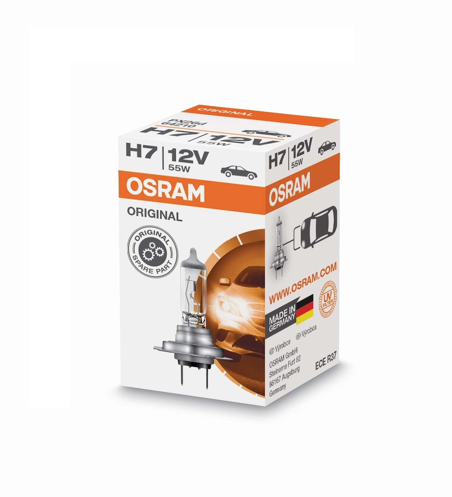 Osram Original Line Glühlampe H7 PX26d 12V 55W 1 Stück