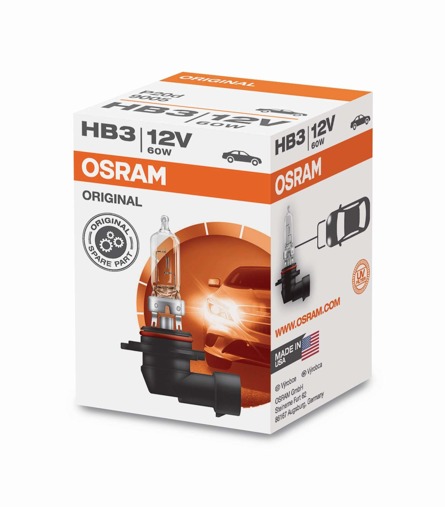 Osram Original Line Glühlampe HB3 P20d 12V 60W 1 Stück