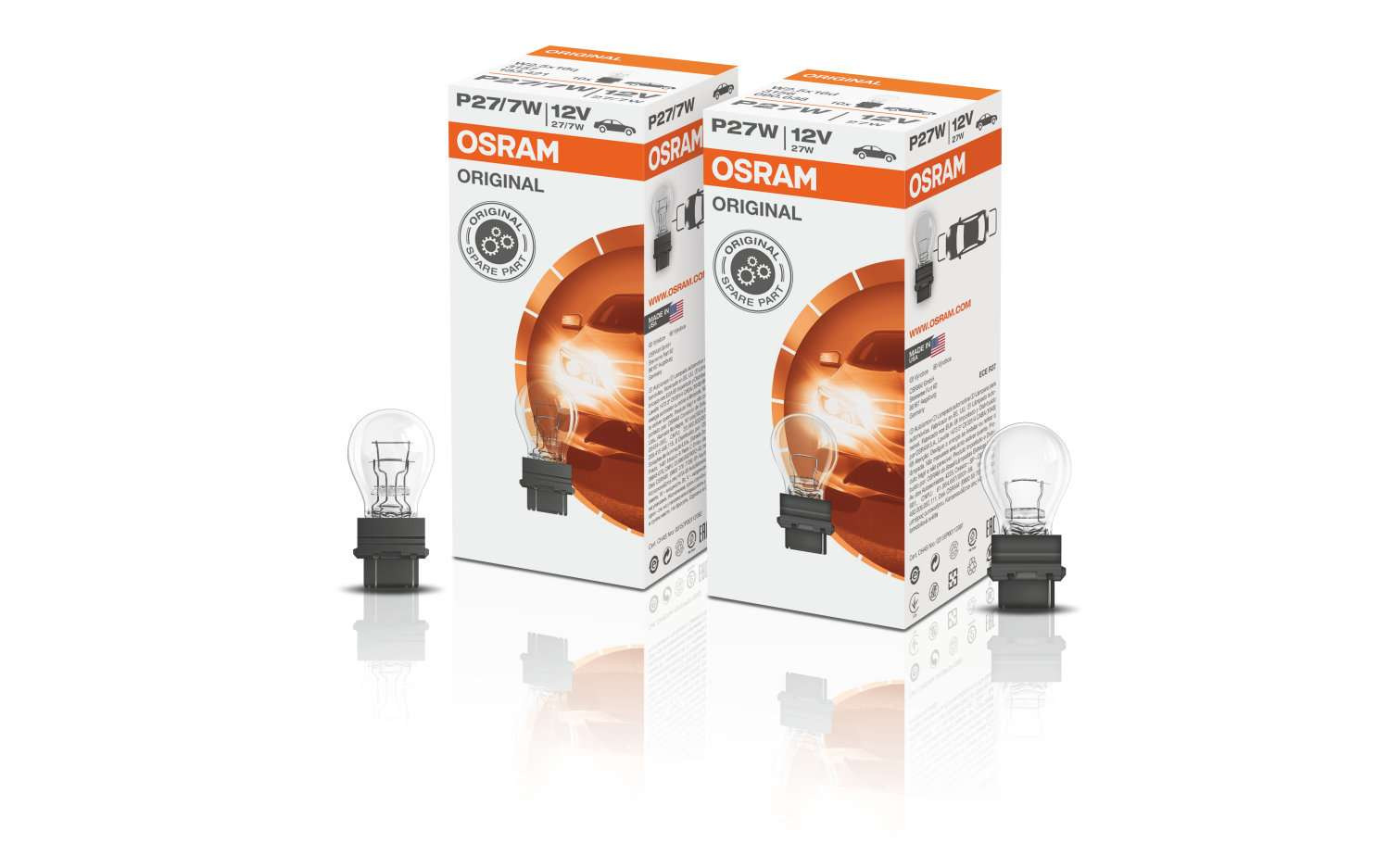Osram Original Glühlampe P27/7W W2.5x16q 12V 27W/7W 1 Stück
