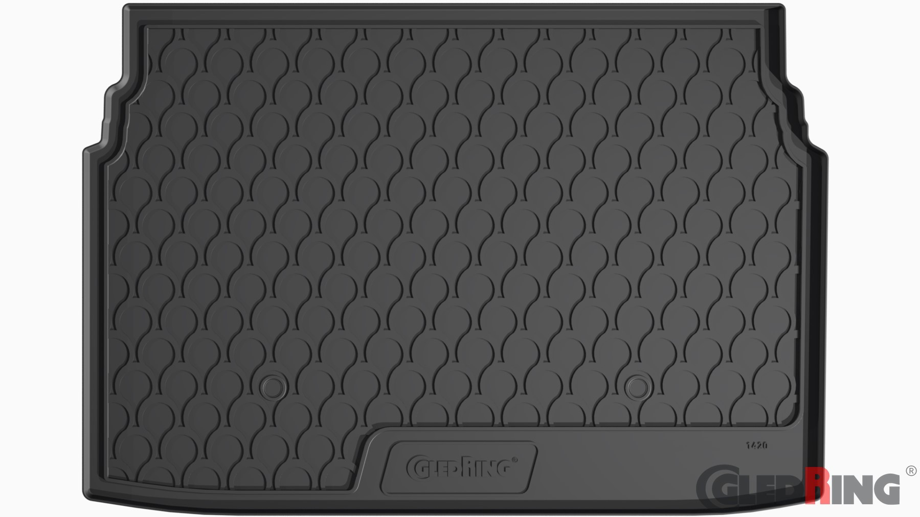 Original Gledring Premium Gummi Kofferraummatte - OPEL Crossland X (Oberer Boden) 2017->