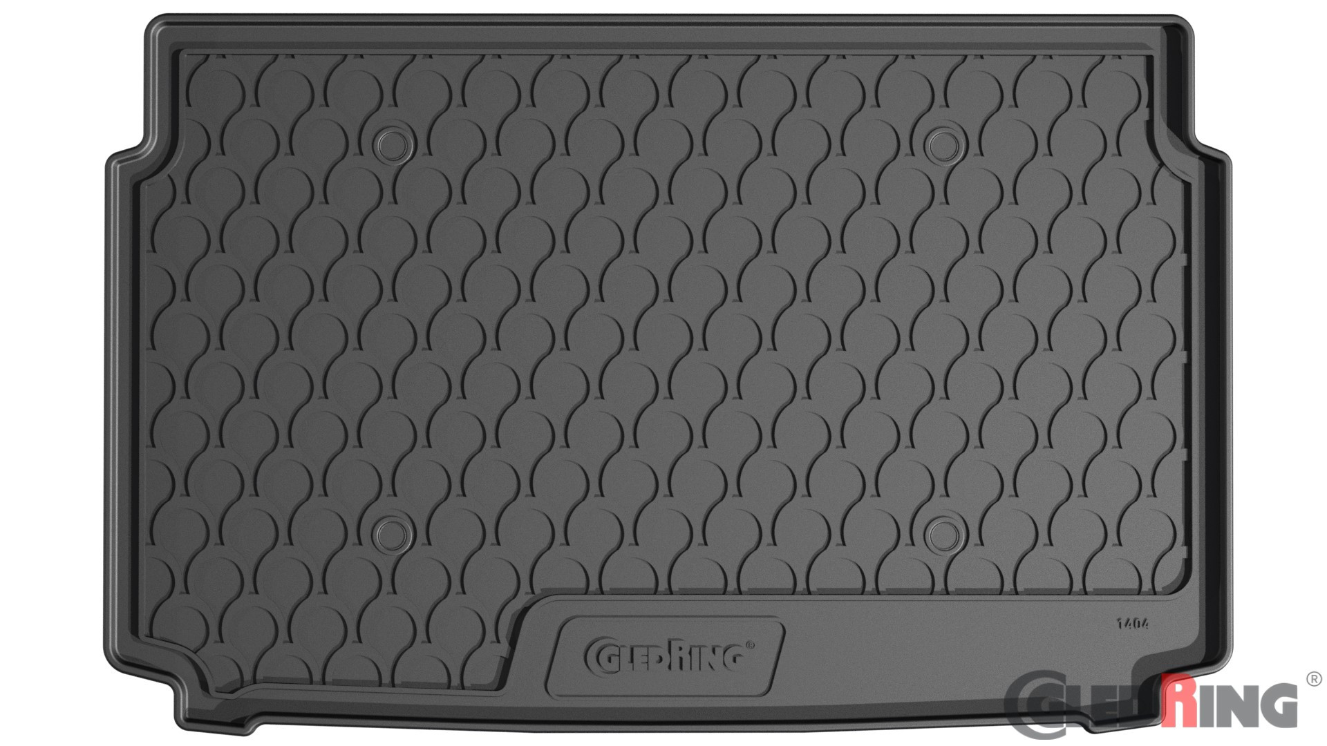 Original Gledring Premium Gummi Kofferraummatte - OPEL Mokka tiefer Boden 2021->