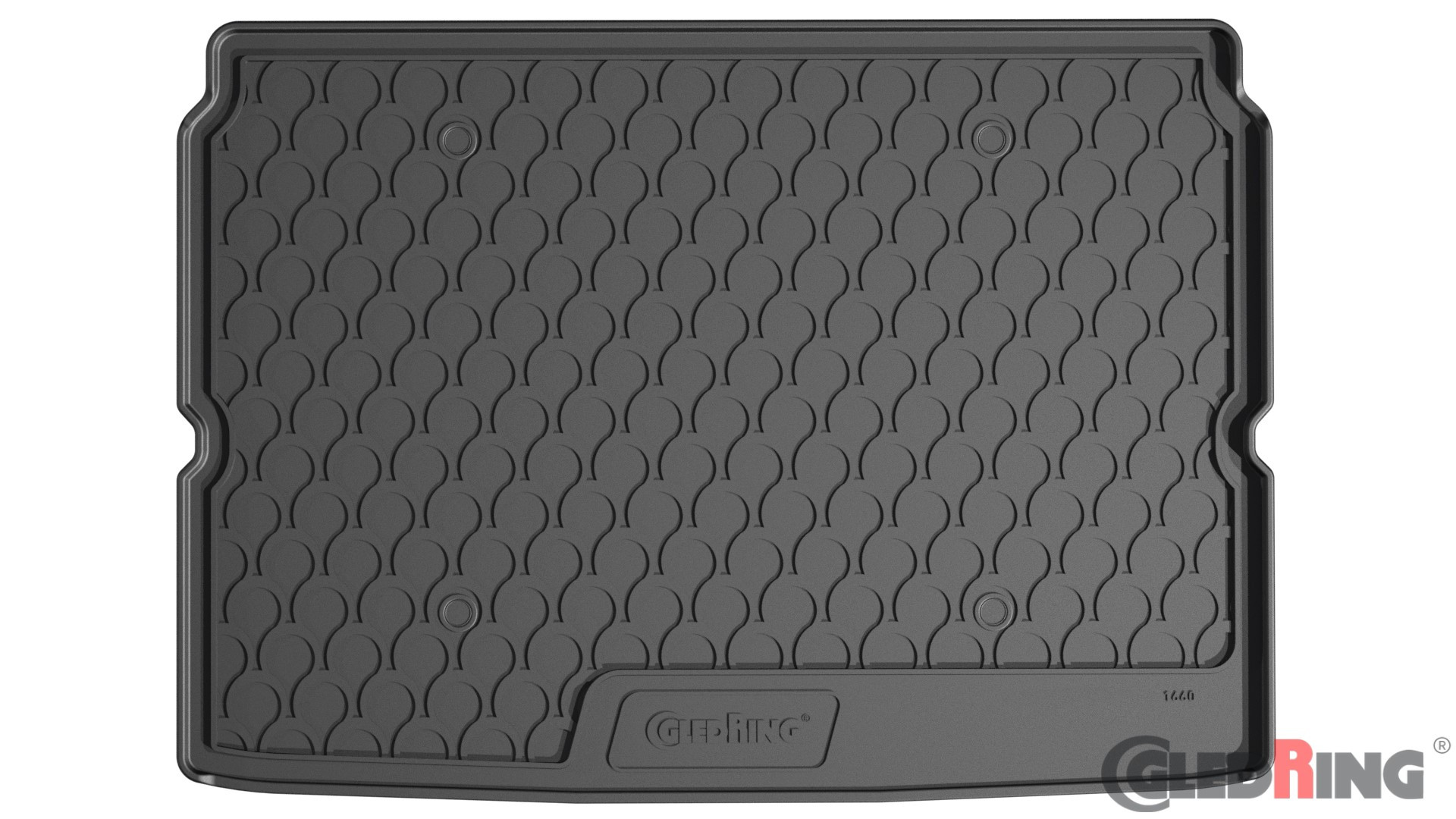 Original Gledring Premium Gummi Kofferraummatte - PEUGEOT 2008 (Oberer variabler Boden) 2020->