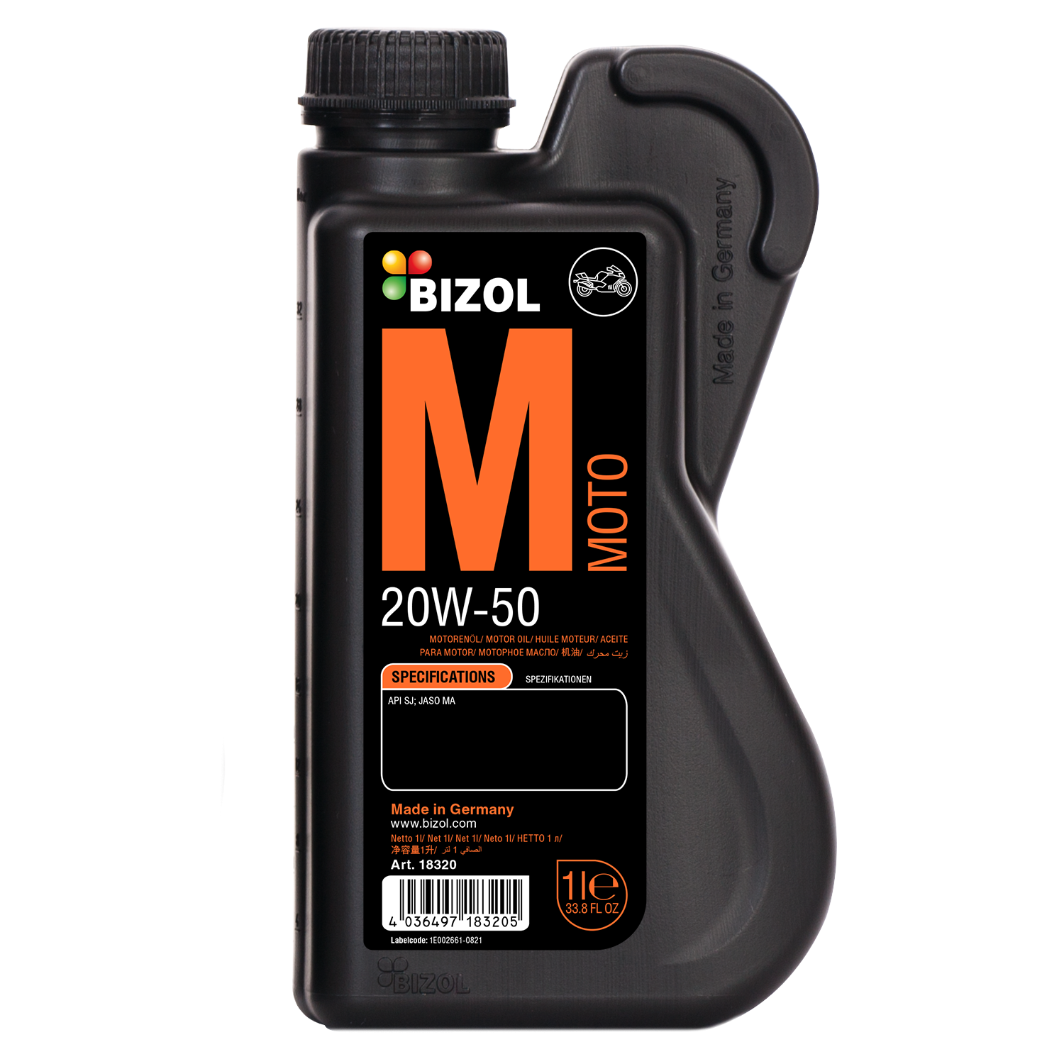 BIZOL Moto Motorrad Motoröl 20W-50 - 1 Liter
