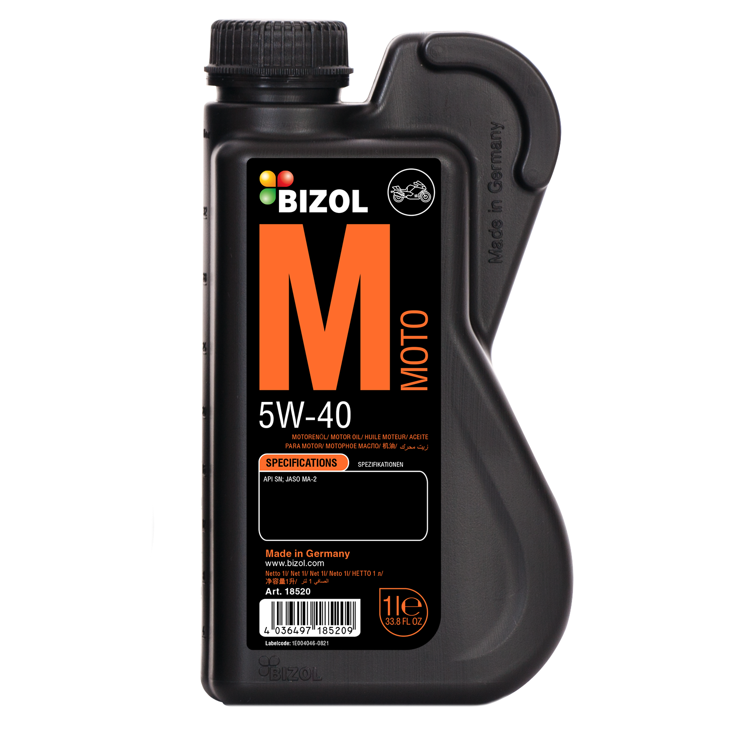 BIZOL Moto Motorrad Motoröl 5W-40 - 1 Liter
