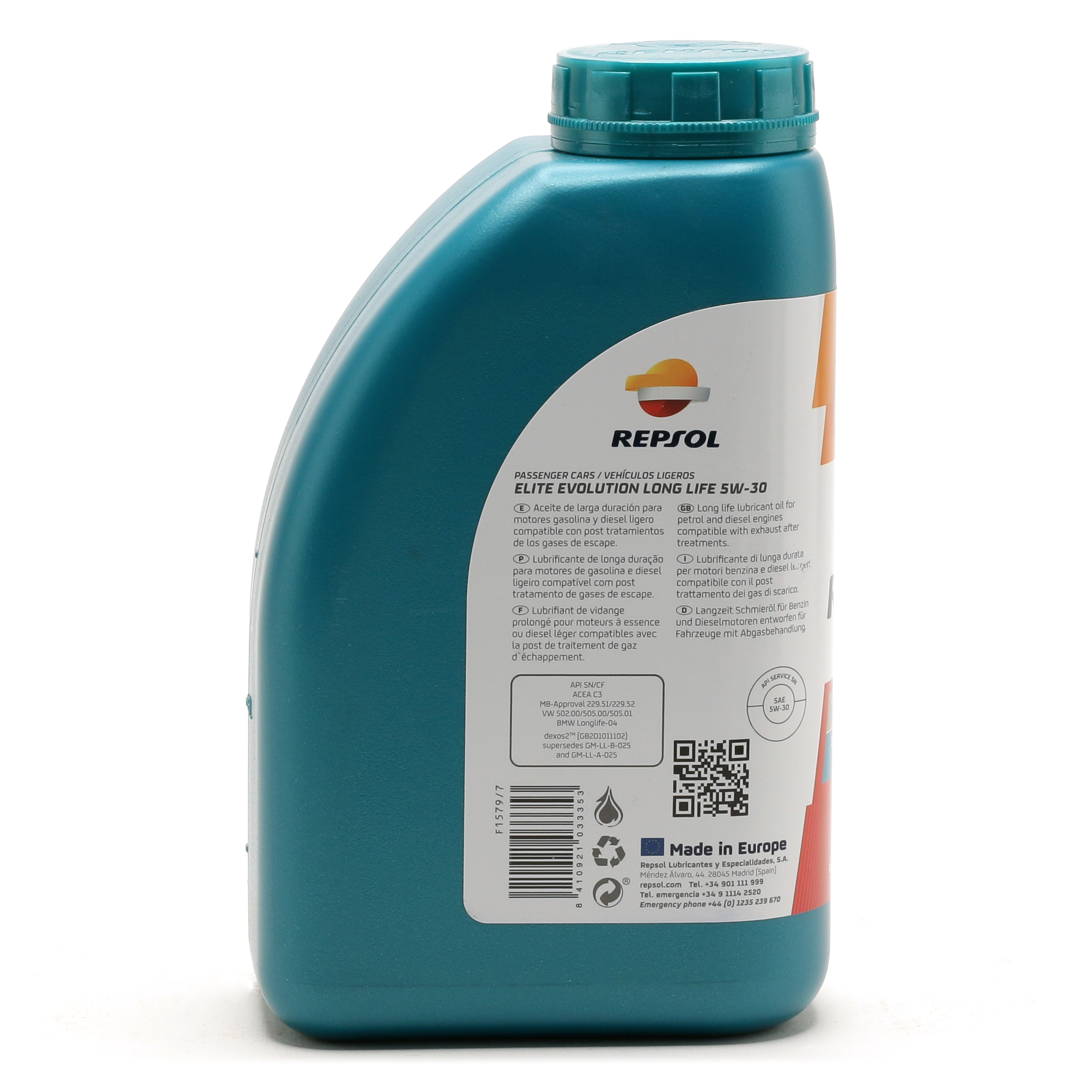 Repsol Motoröl ELITE EVOLUTION DX2 LONG LIFE 5W-30 1 Liter